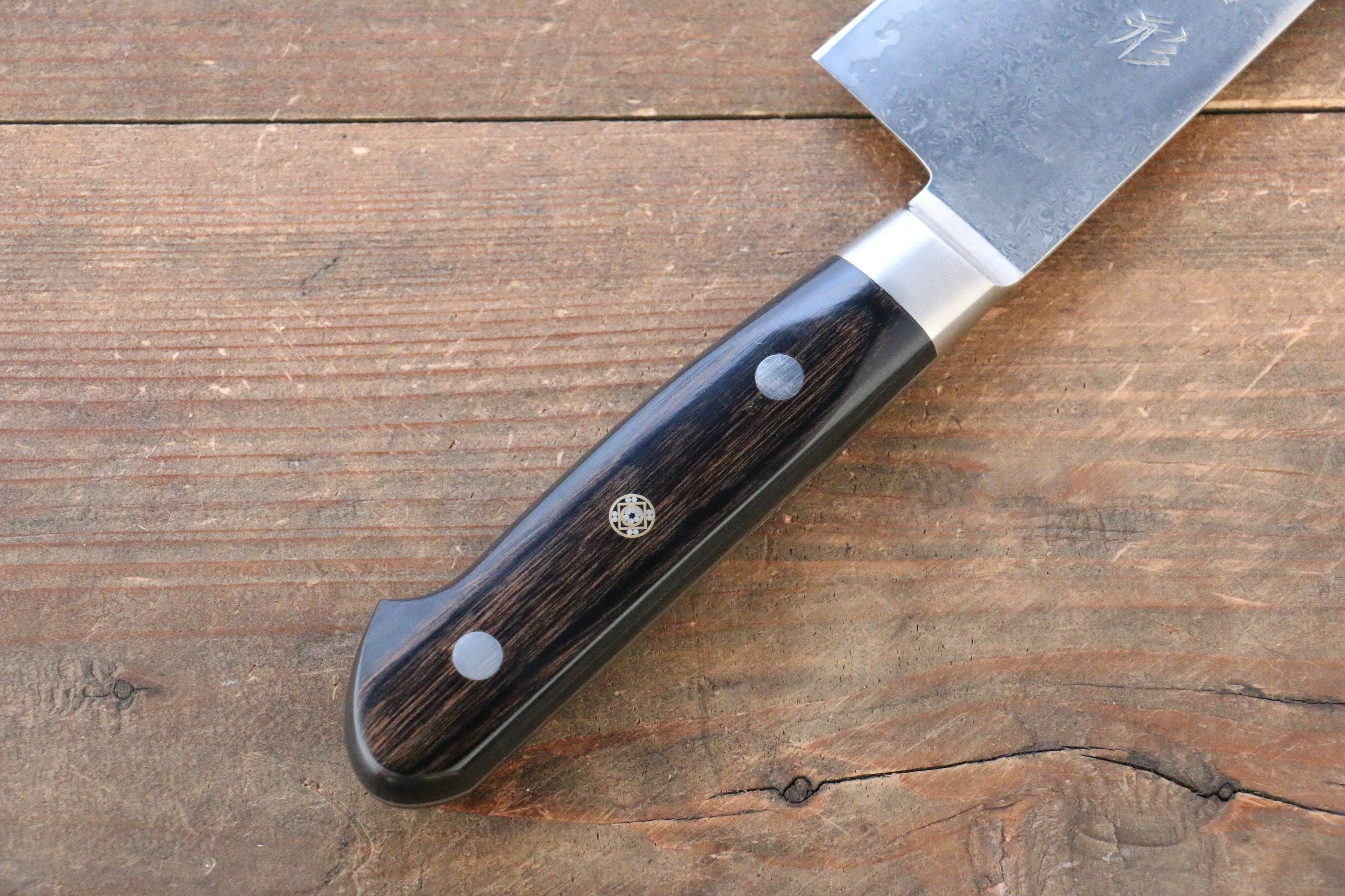 Shungo Ogata SG2 Damascus Santoku 180mm Handle - Japanny - Best Japanese Knife