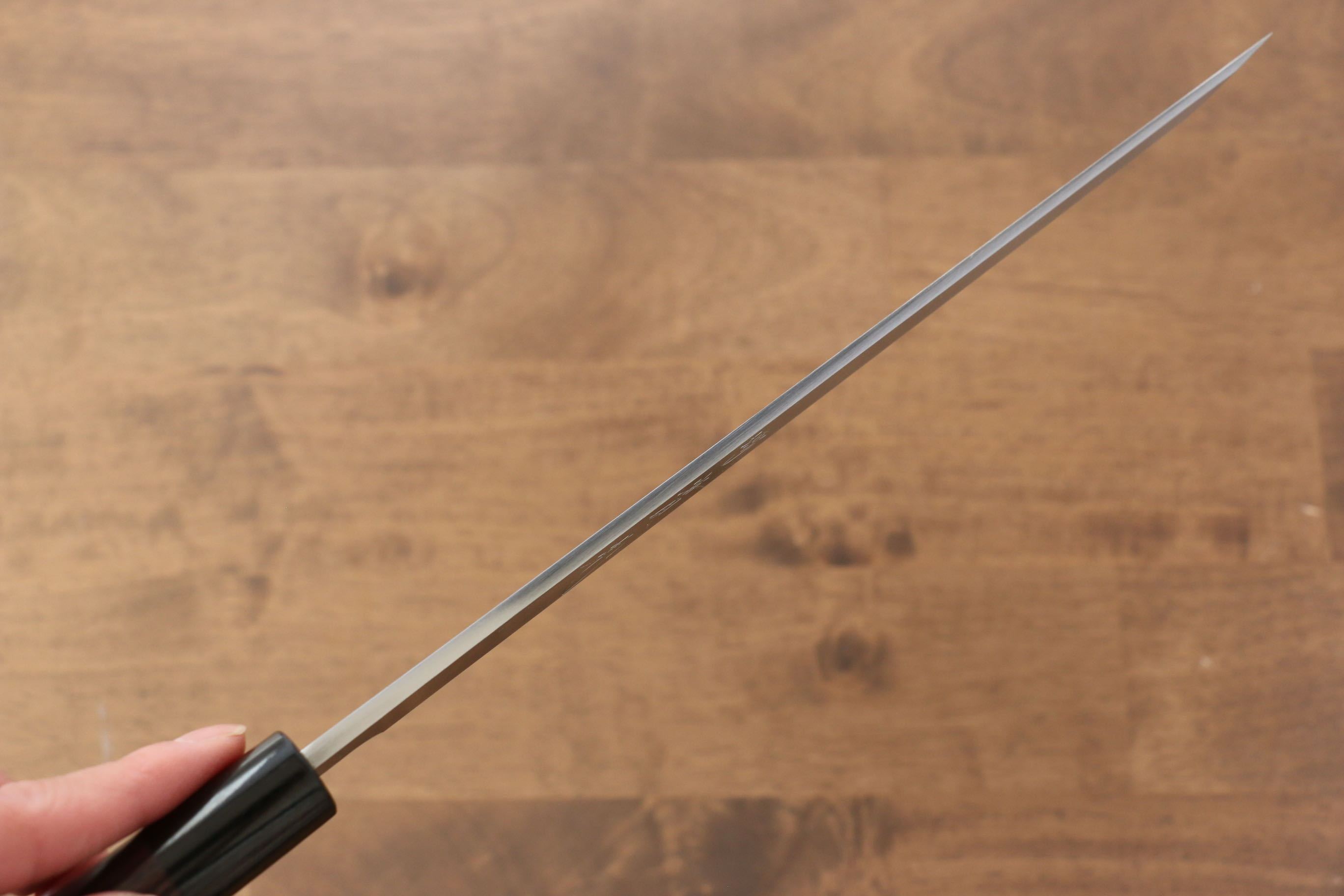 Jikko White Steel No.2 Sakimaru Yanagiba  240mm Shitan Handle - Japanny - Best Japanese Knife