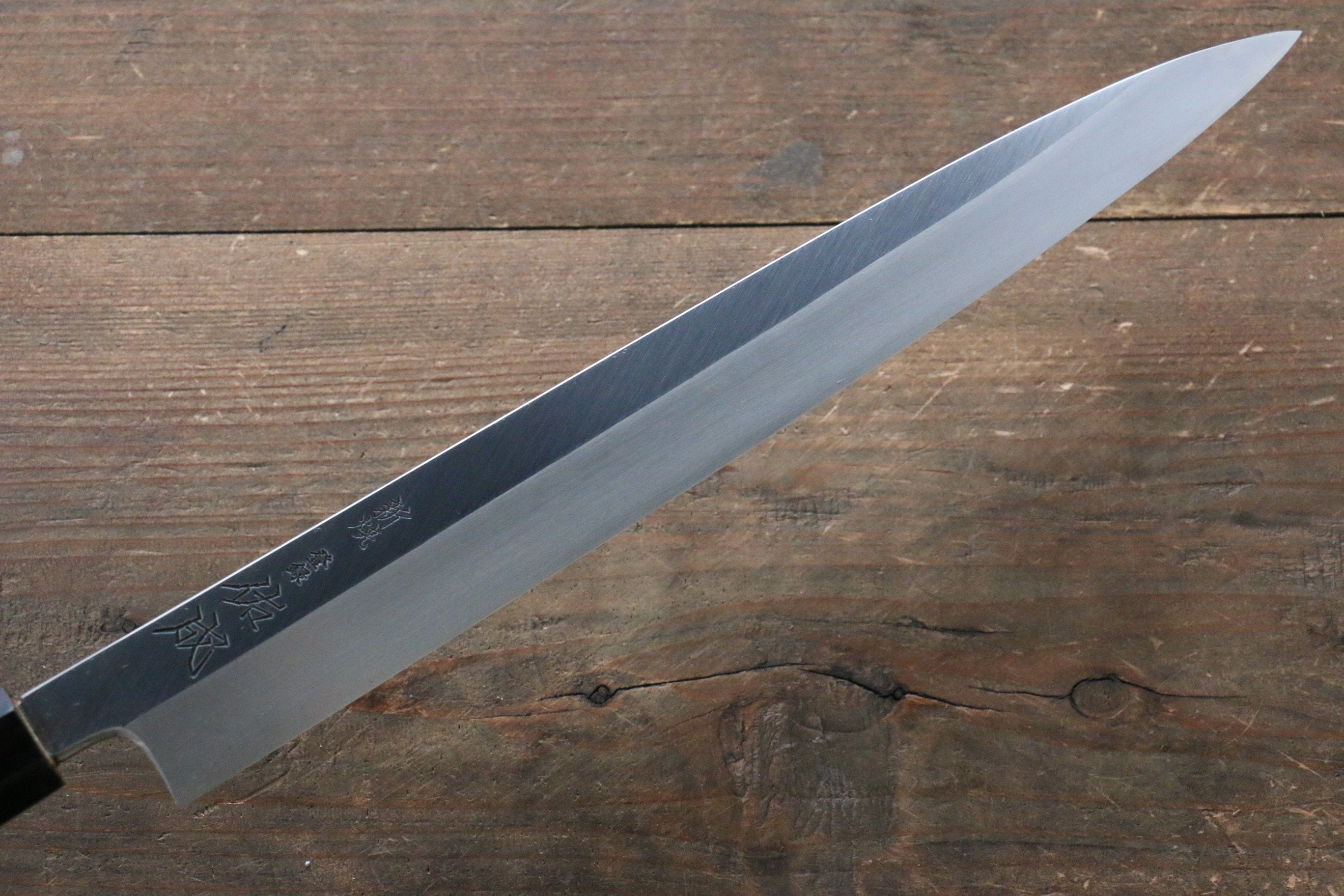 Sukenari VG10 2 Layer Mirrored Finish Yanagiba Magnolia Handle - Japanny - Best Japanese Knife