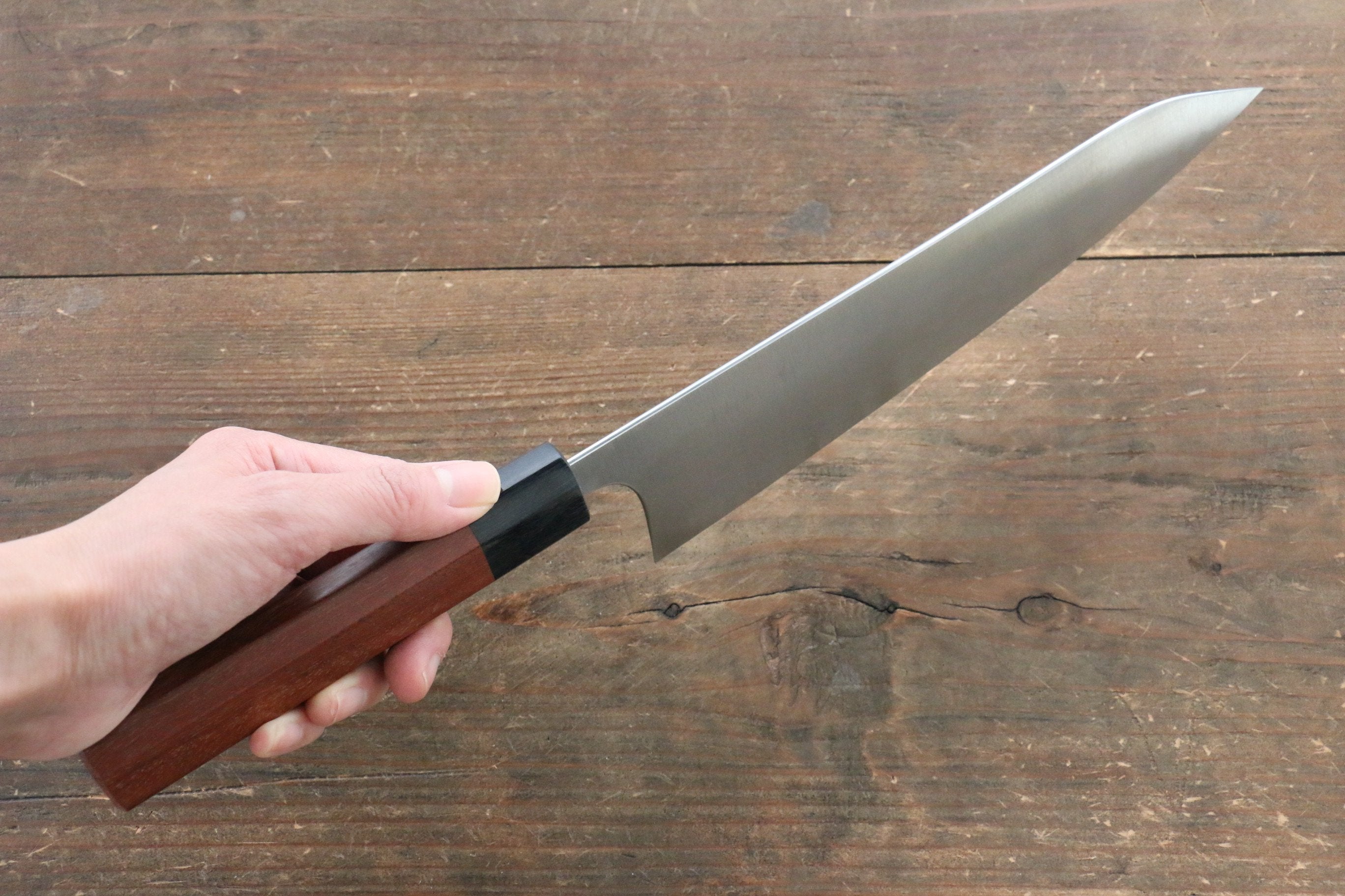 Shibata Takayuki Koutetsu Blue Super Gyuto  210mm Jarrah Handle - Japanny - Best Japanese Knife