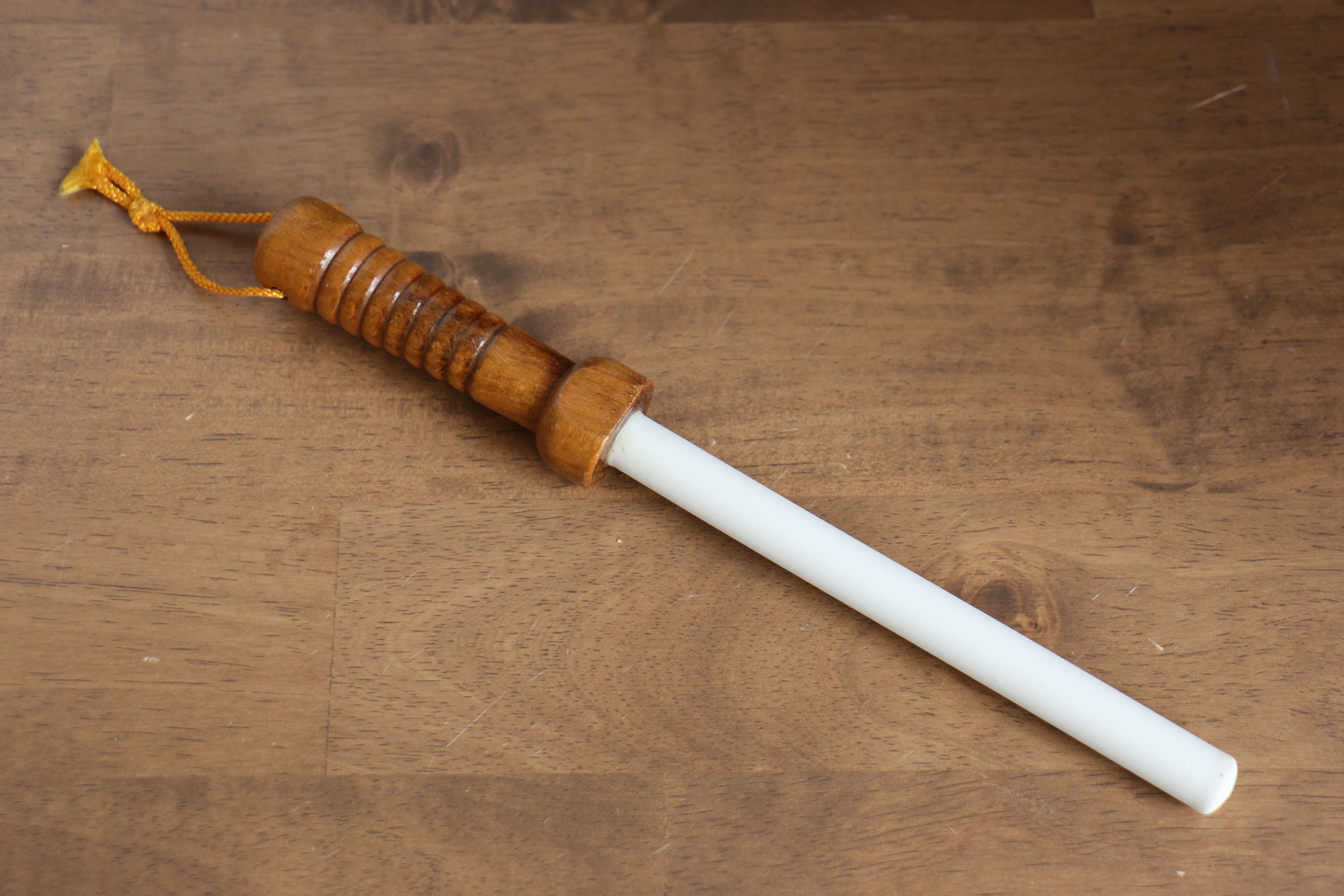 Fine ceramic Sharpening Rod  Brown Pakka wood Handle - Japanny - Best Japanese Knife