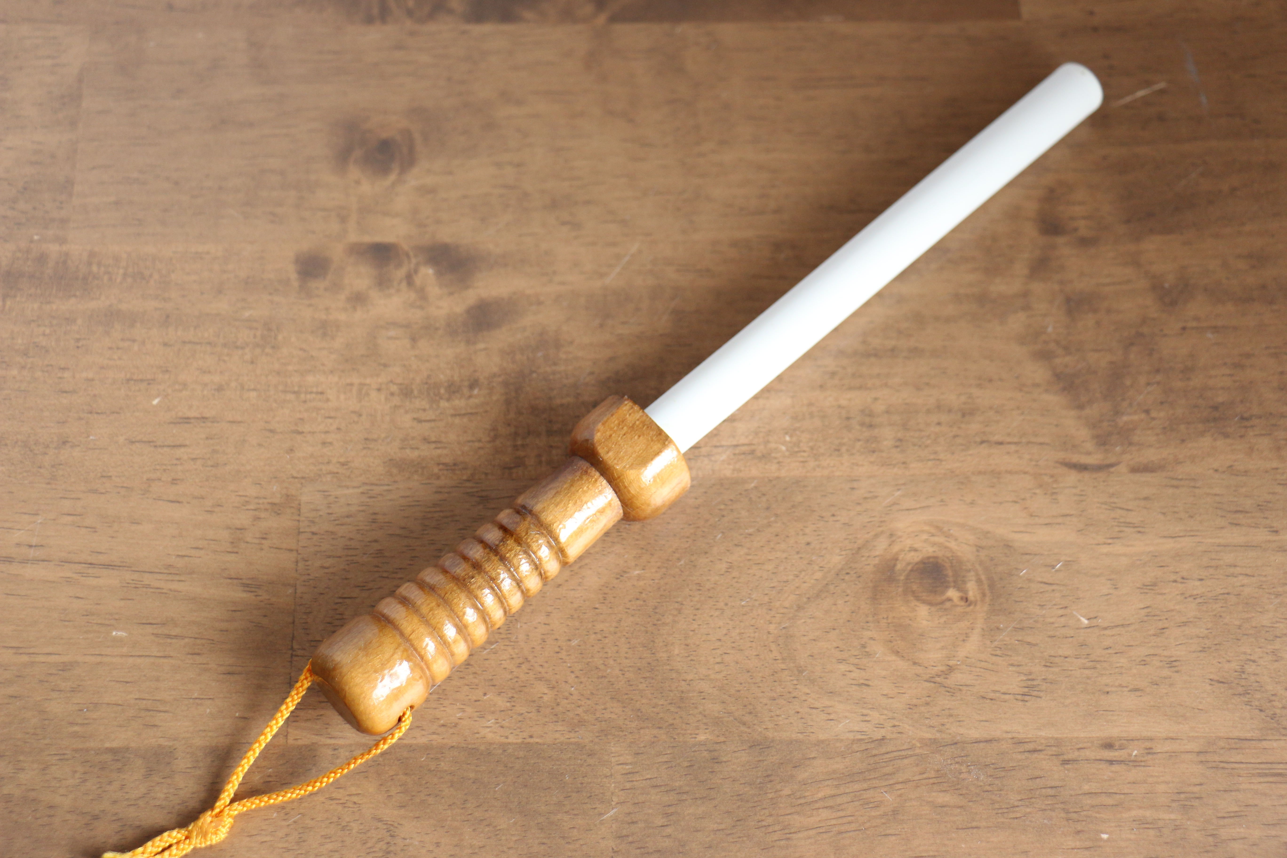 Fine ceramic Sharpening Rod  Brown Pakka wood Handle - Japanny - Best Japanese Knife