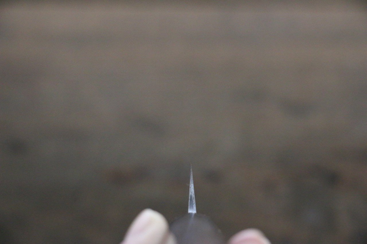 [Left Handed] Hideo Kitaoka White Steel No.2 Damascus Yanagiba Japanese Chef Knife 240mm - Japanny - Best Japanese Knife