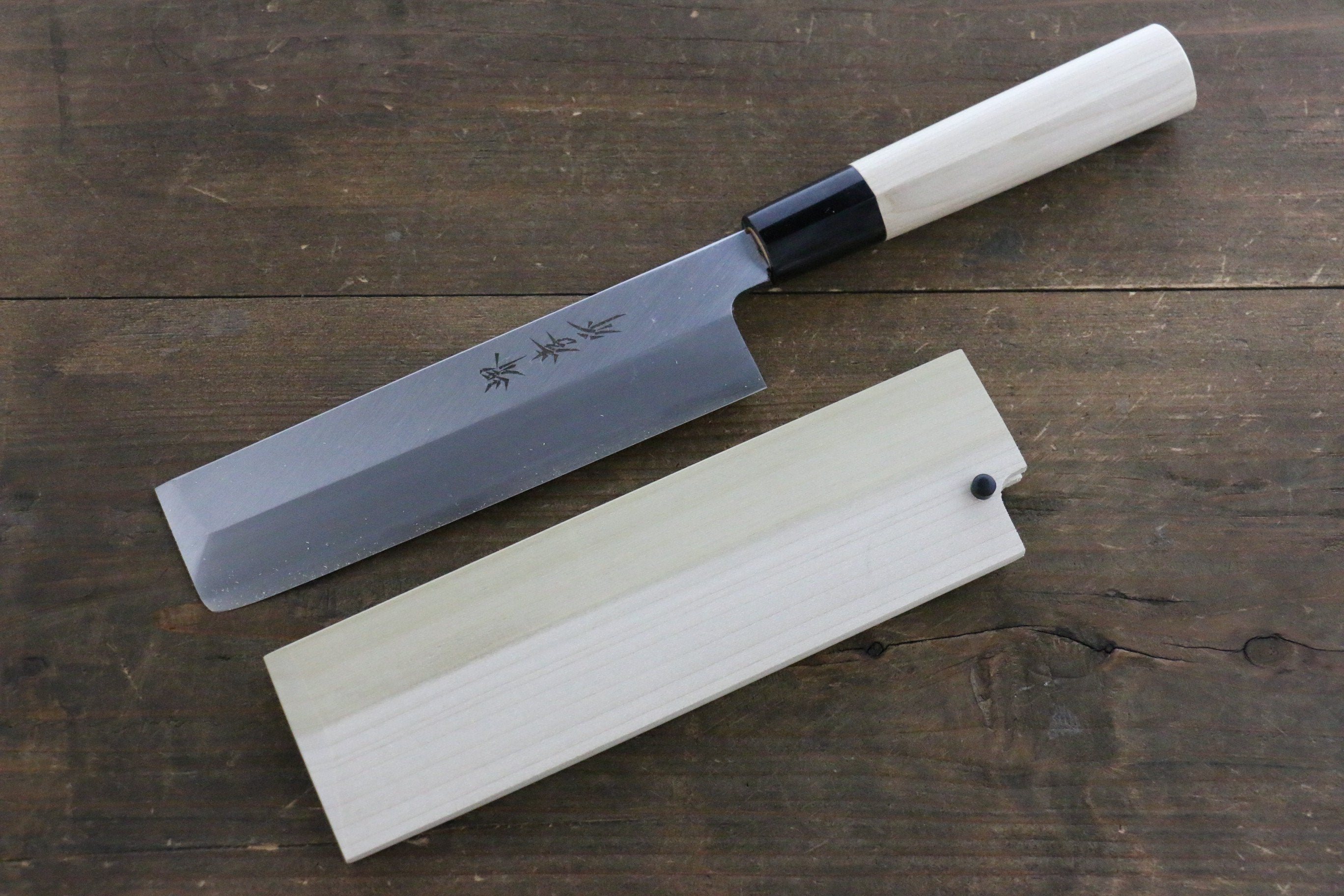 [Left Handed] Saya Sheath for Usuba Knife with Plywood Pin - Japanny - Best Japanese Knife