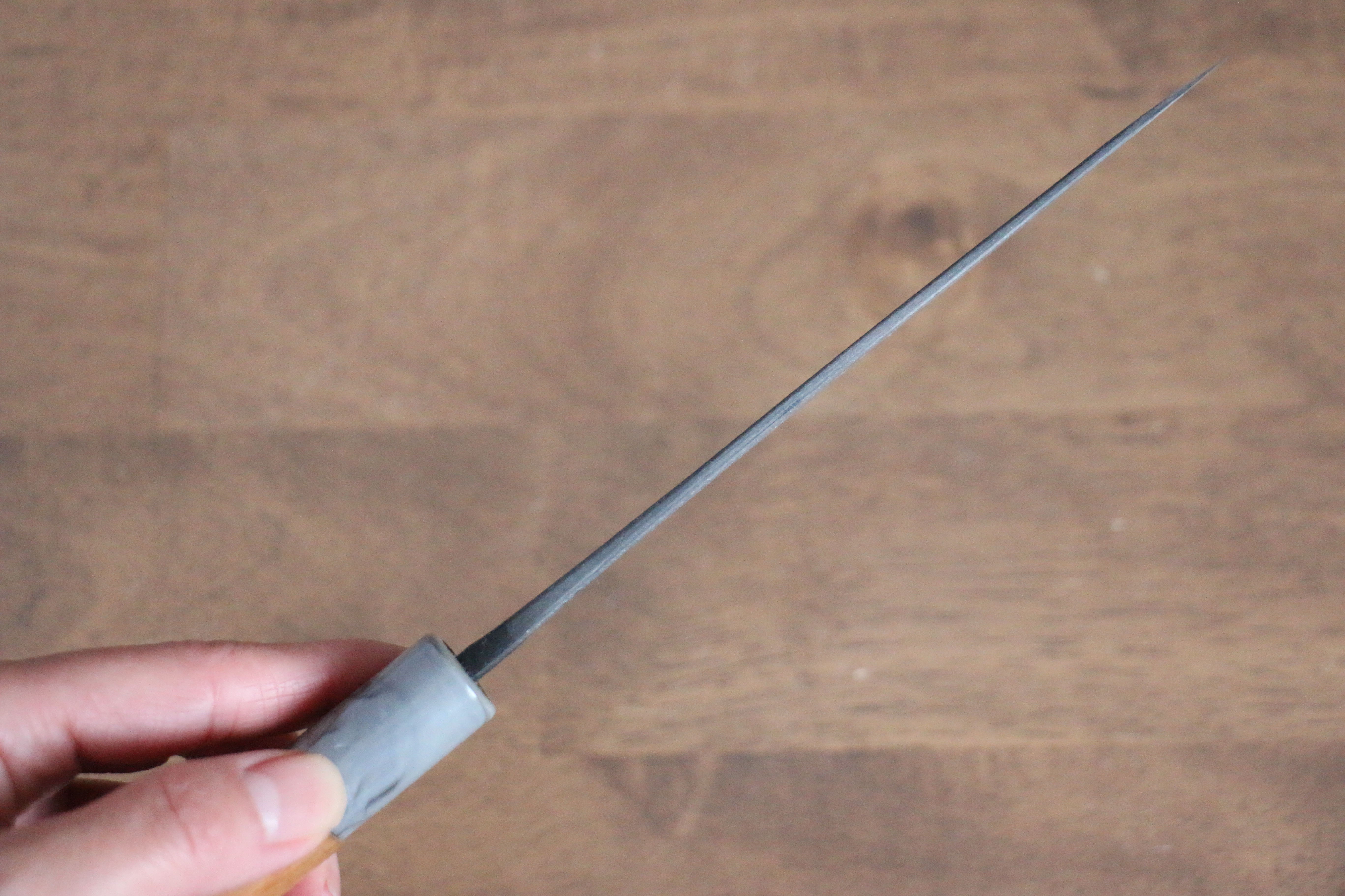 Nao Yamamoto White Steel No.2 Kurouchi Petty-Utility 140mm Cherry Wood Handle - Japanny - Best Japanese Knife