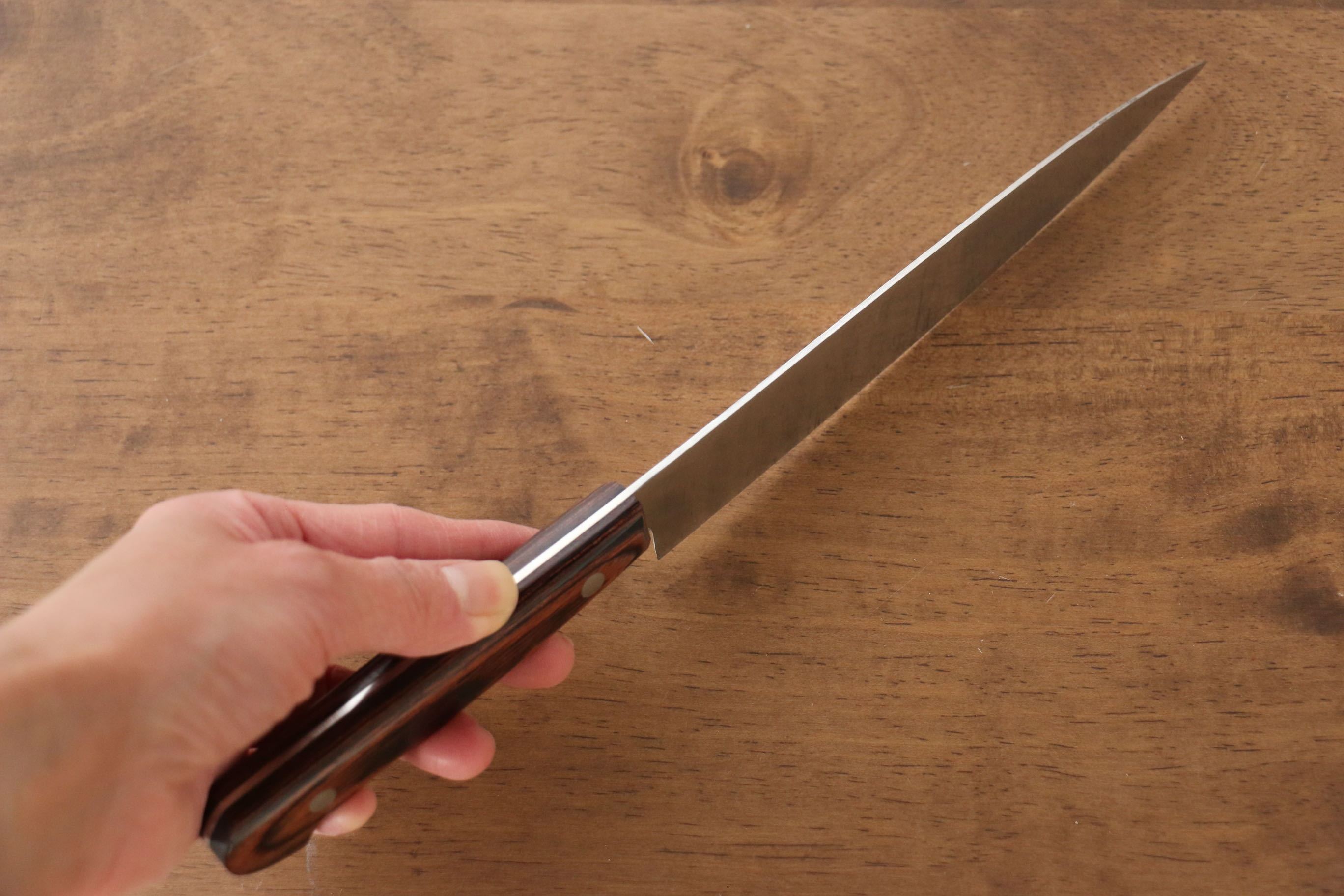 Iseya Molybdenum Petty-Utility 150mm Mahogany Handle - Japanny - Best Japanese Knife