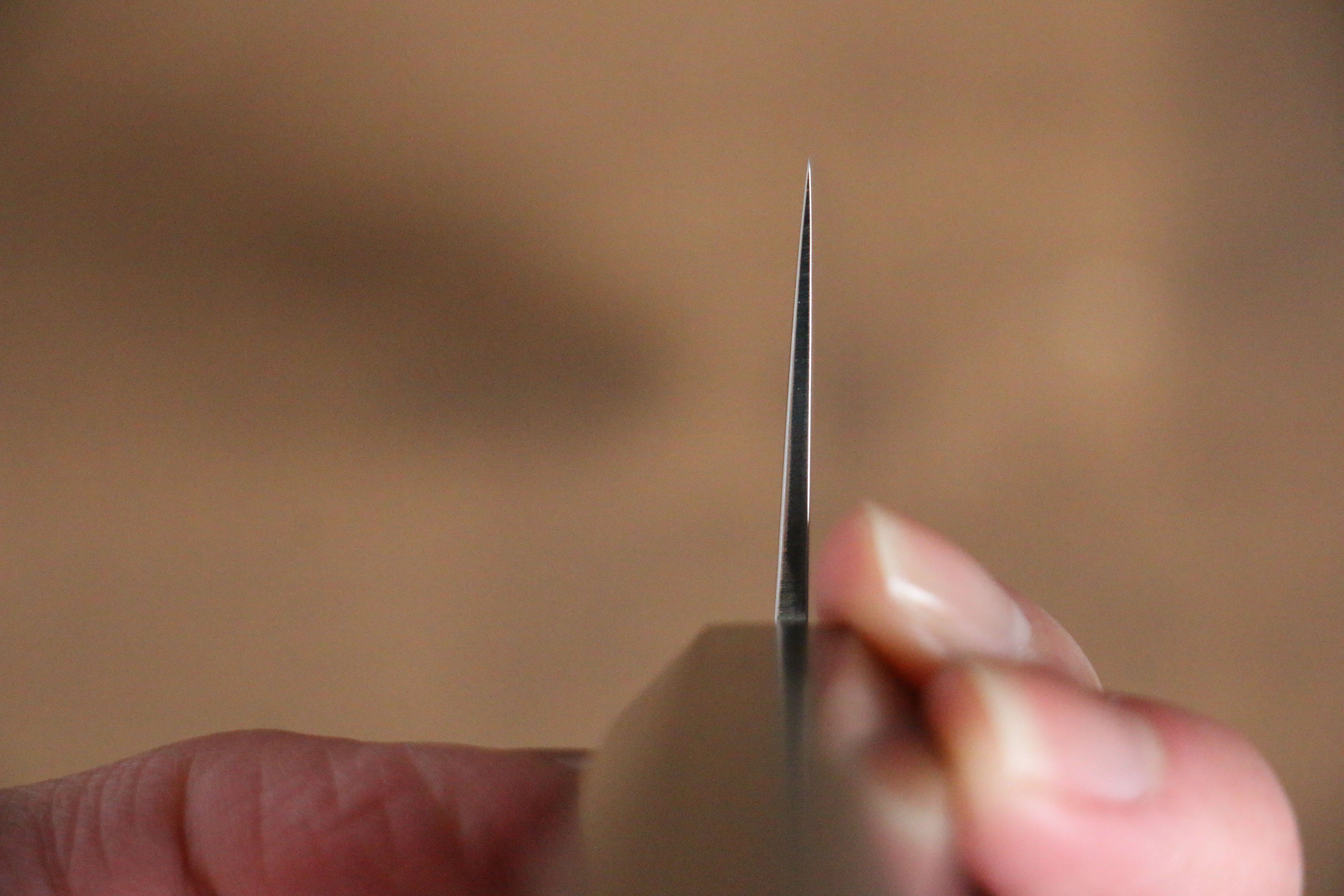 Kajin Cobalt Special Steel Damascus Gyuto 210mm Gray Pakka wood Handle - Japanny - Best Japanese Knife