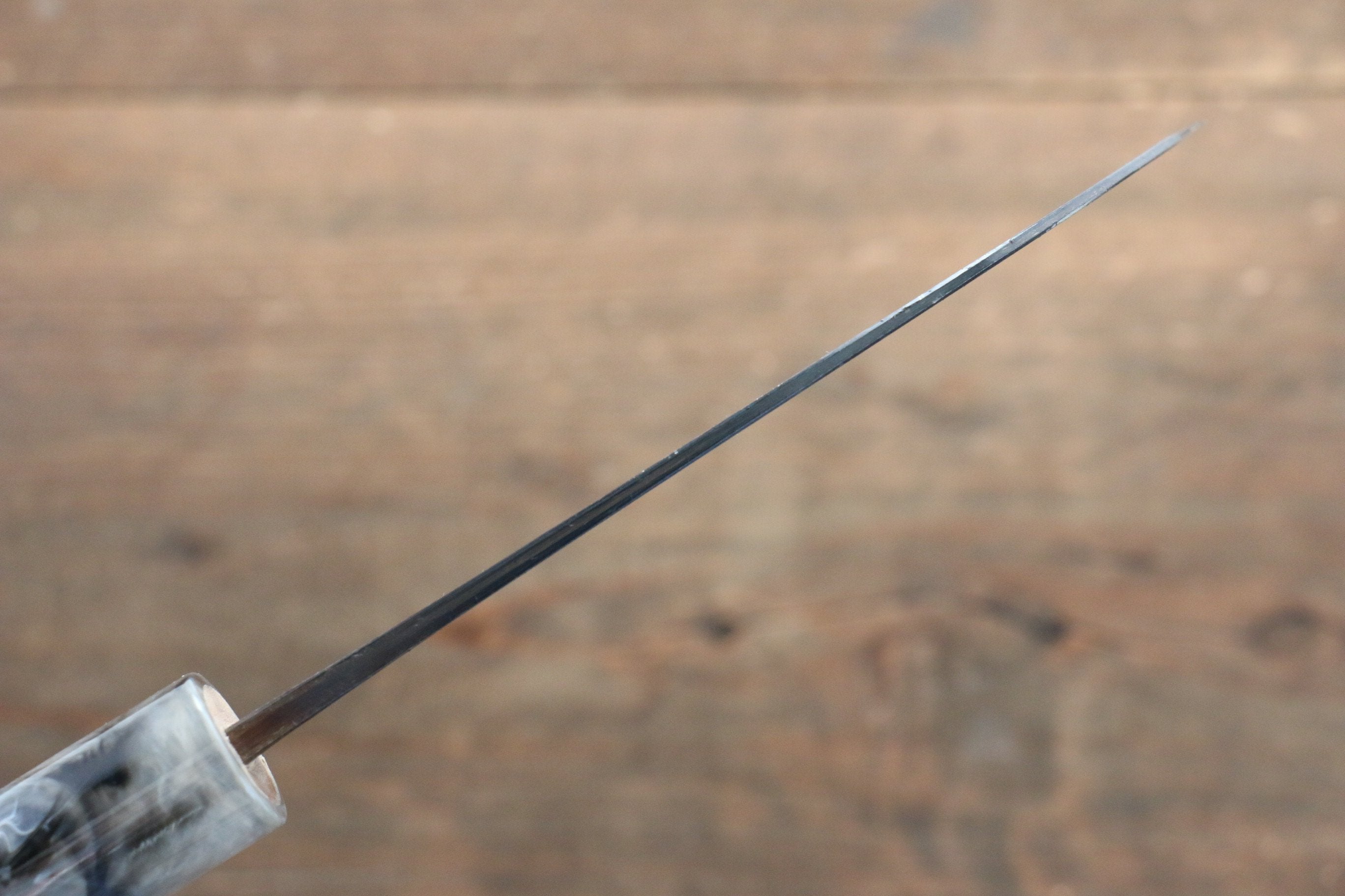 Masakage Masakage Mizu Blue Steel No.2 Black Finished Kamagata 115mm with American Cherry Handle - Japanny - Best Japanese Knife