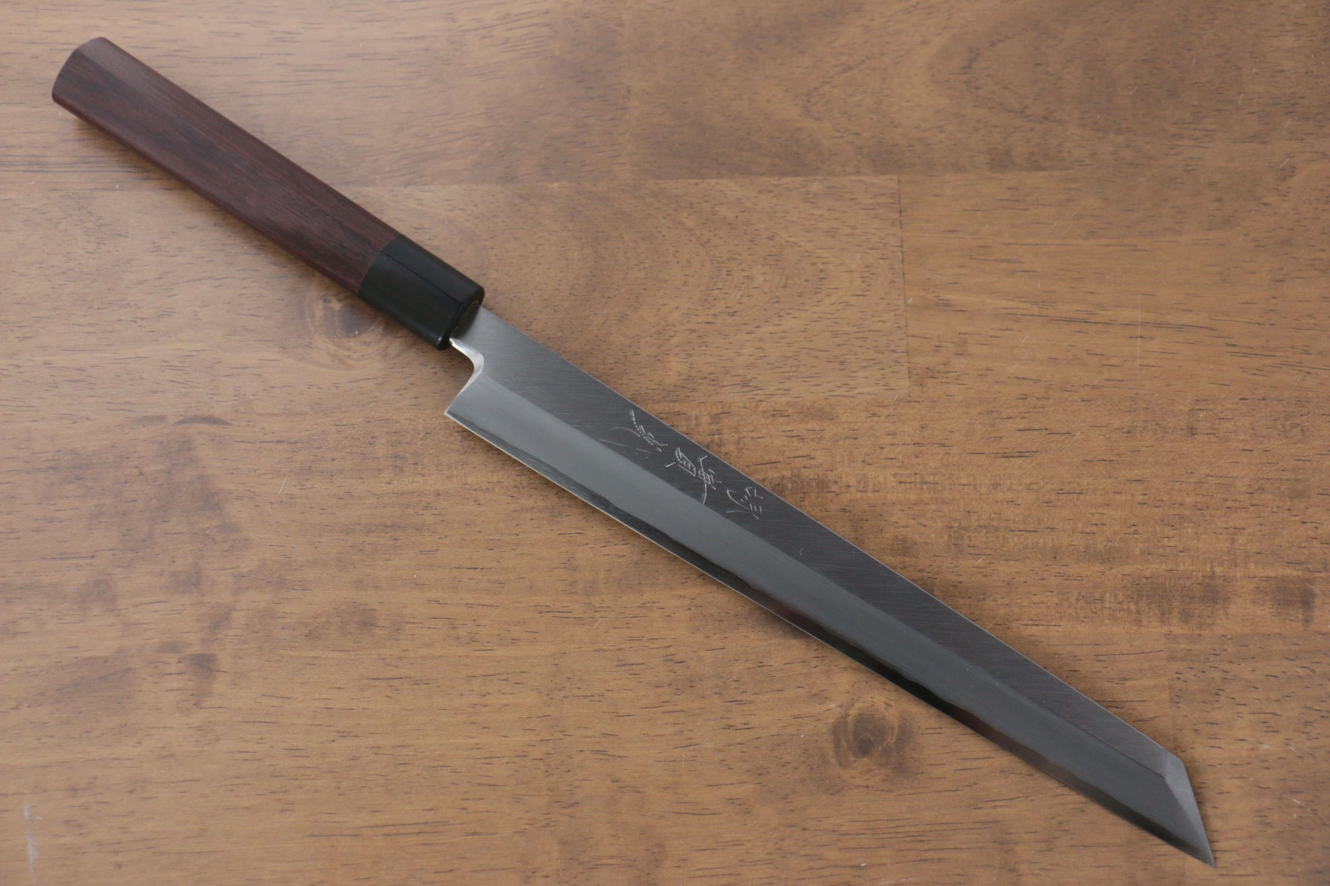 Jikko Silver Steel No.3 Kiritsuke Yanagiba  240mm Shitan Handle - Japanny - Best Japanese Knife