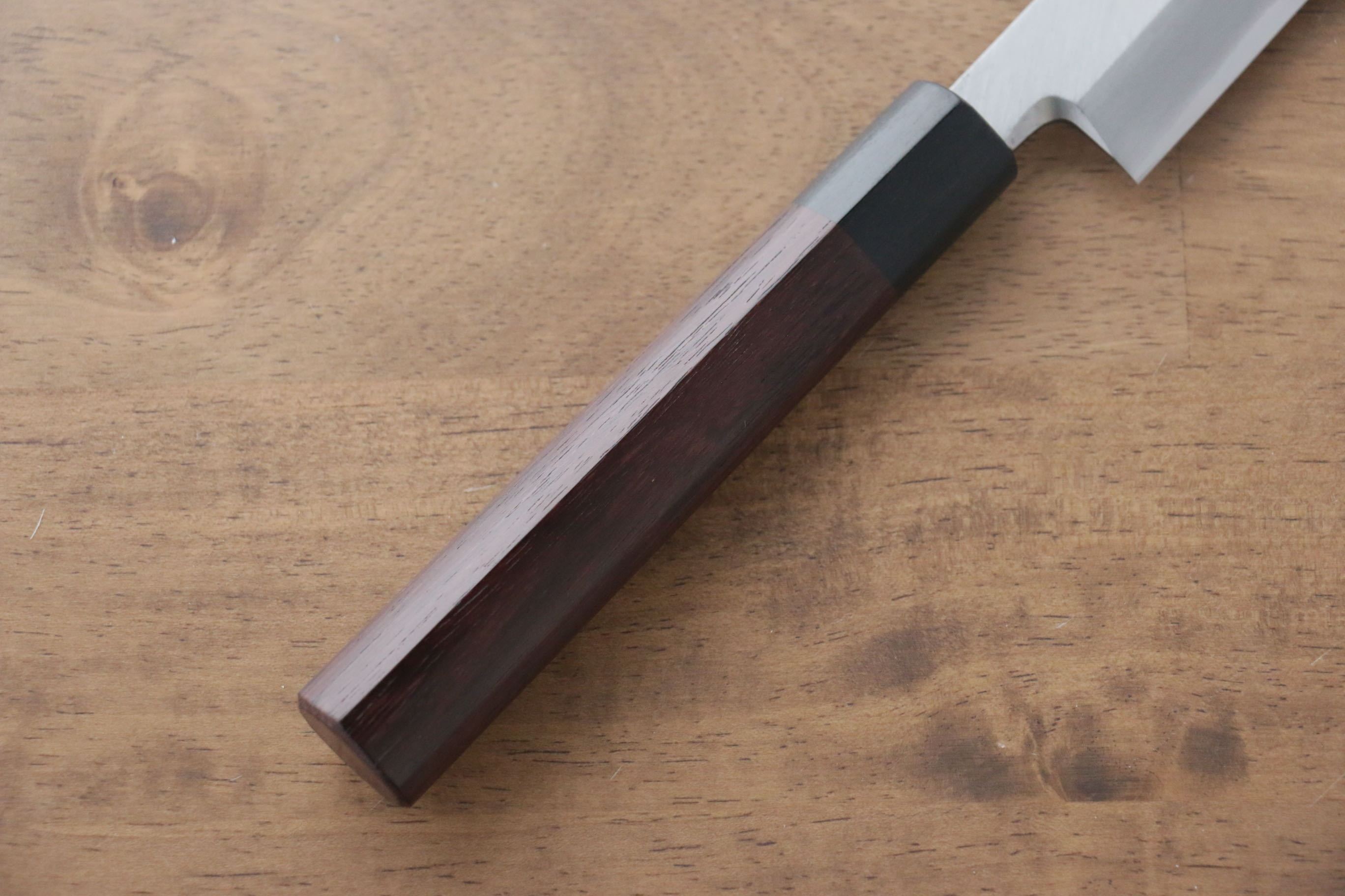 Jikko Silver Steel No.3 Kiritsuke Yanagiba  240mm Shitan Handle - Japanny - Best Japanese Knife