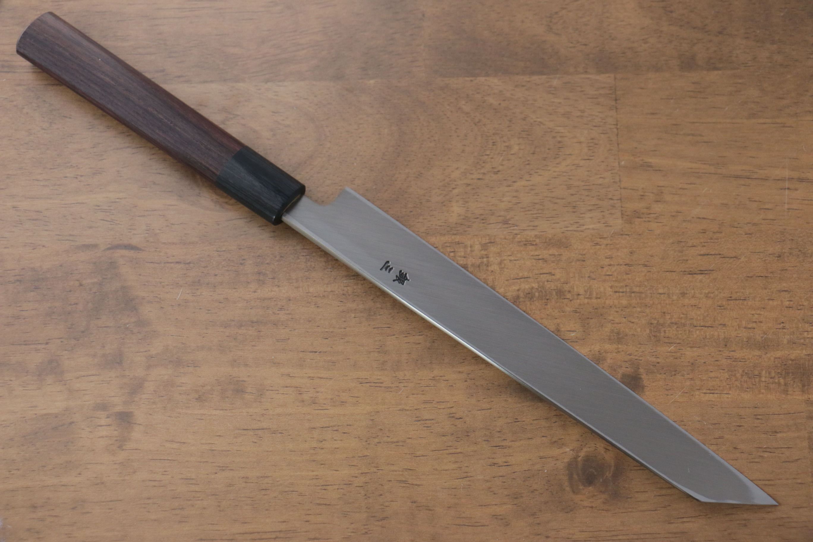 Jikko Silver Steel No.3 Kiritsuke Yanagiba  210mm Shitan Handle - Japanny - Best Japanese Knife