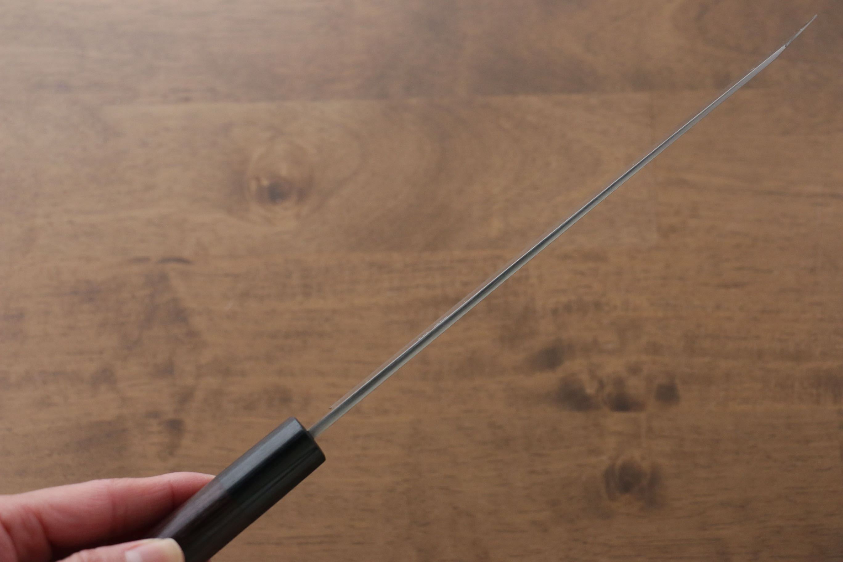 Jikko Silver Steel No.3 Kiritsuke Yanagiba  210mm Shitan Handle - Japanny - Best Japanese Knife