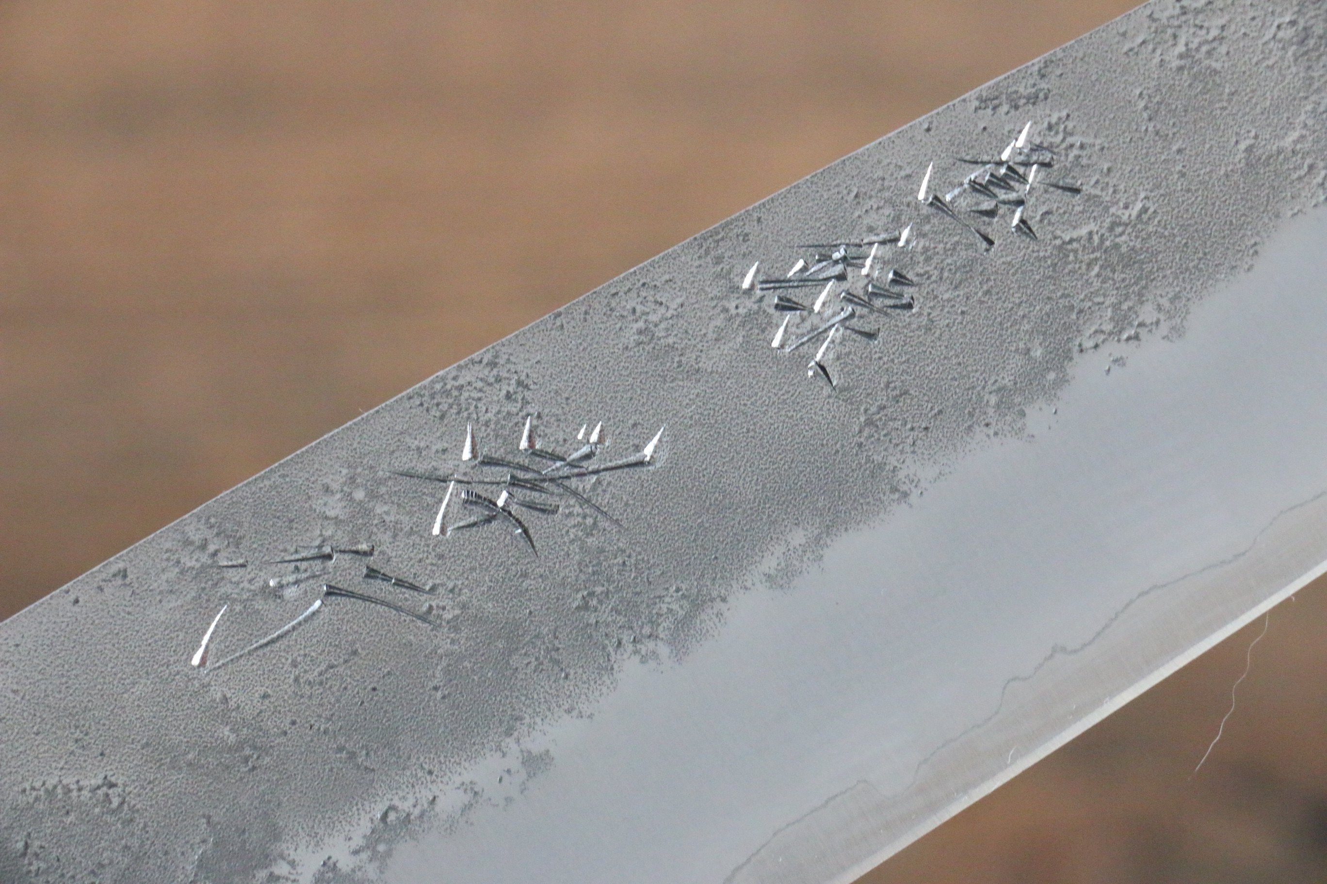Sakai Takayuki Silver Steel No.3 Nashiji Santoku 170mm Black Persimmon Handle - Japanny - Best Japanese Knife