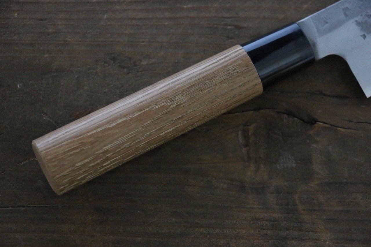 Seisuke Blue Steel No.2 Nashiji Gyuto 210mm Chestnut Handle - Japanny - Best Japanese Knife