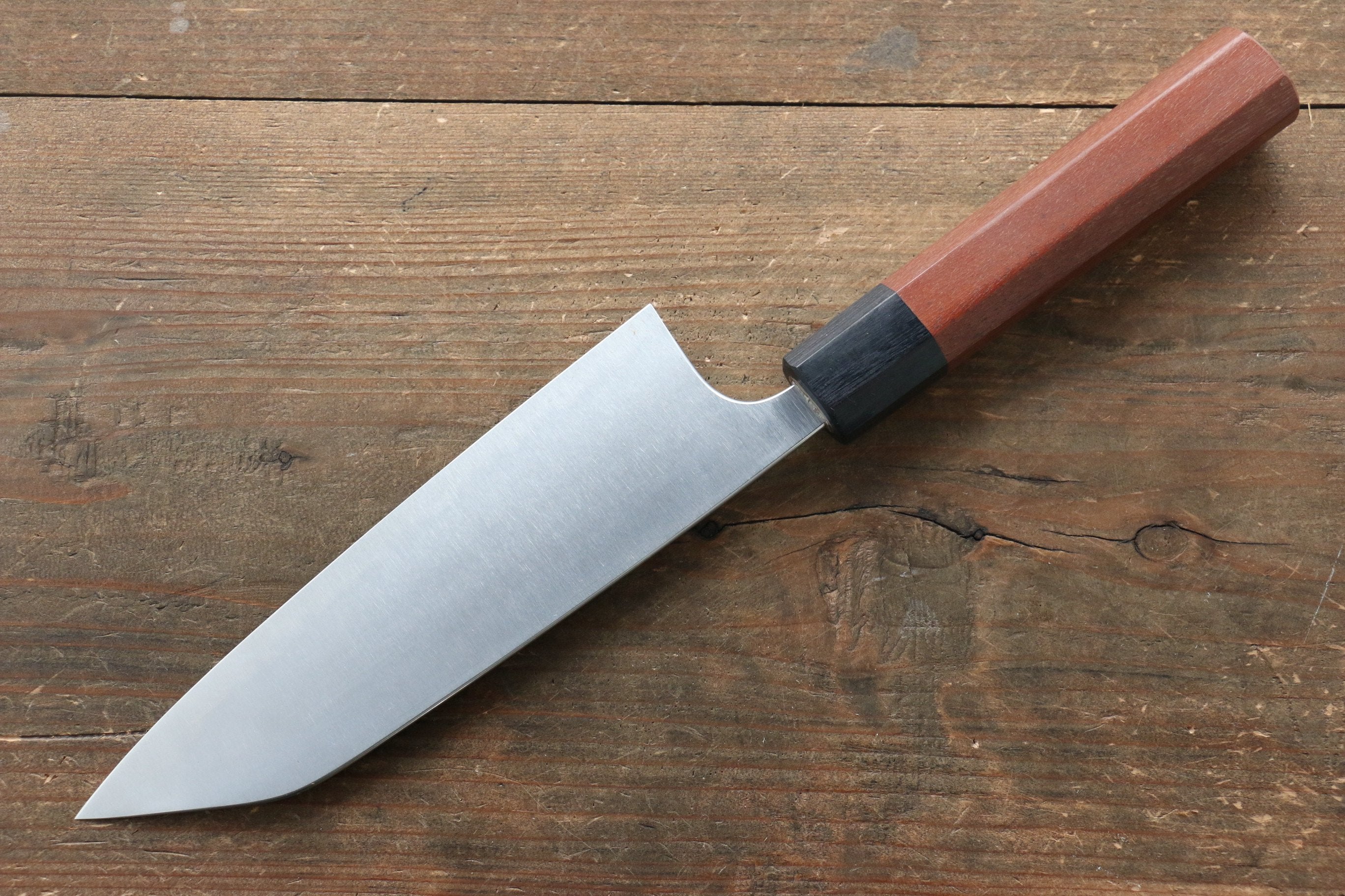 Shibata Takayuki Koutetsu Blue Super Santoku  165mm Jarrah Handle - Japanny - Best Japanese Knife