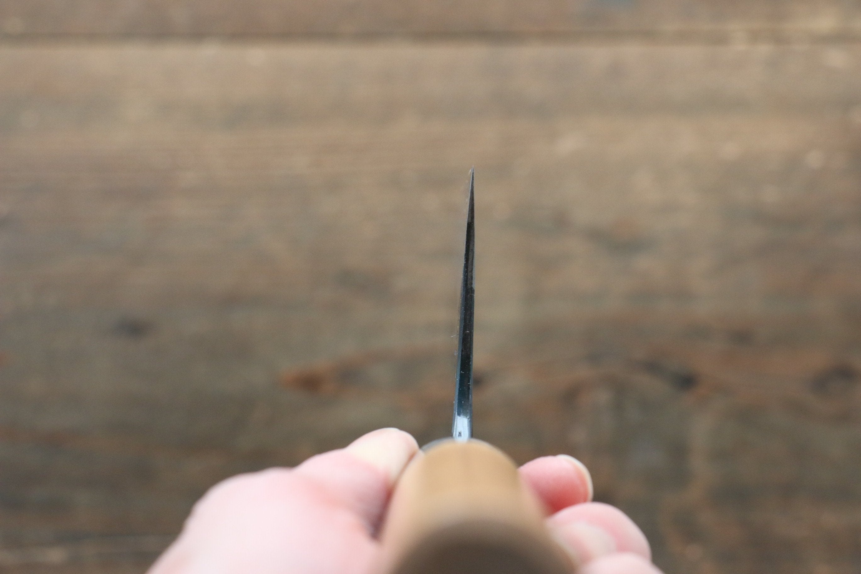Masakage Masakage Mizu Blue Steel No.2 Black Finished Nakiri 170mm with American Cherry Handle - Japanny - Best Japanese Knife