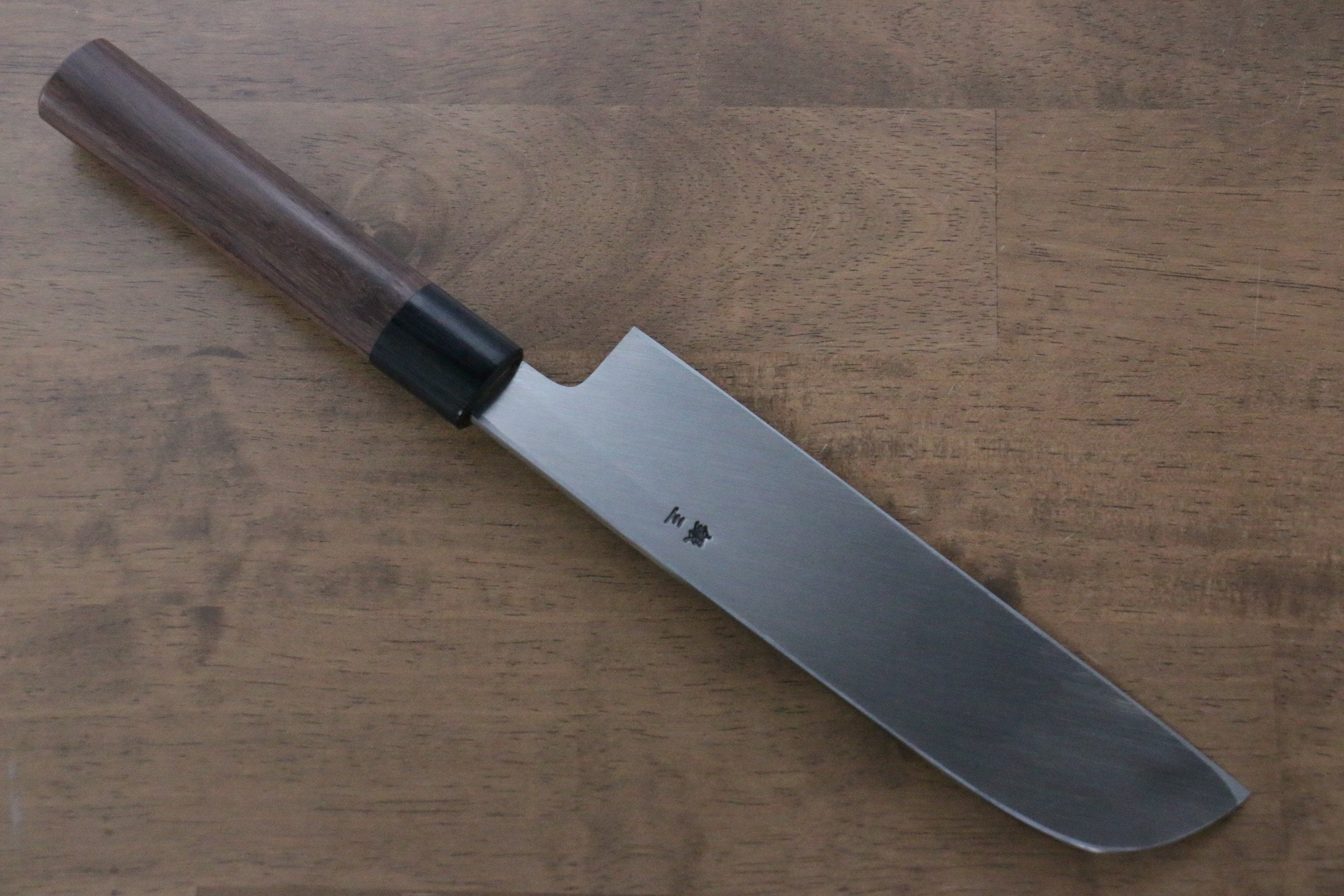 Jikko Silver Steel No.3 Kamagata Usuba  195mm Shitan Handle - Japanny - Best Japanese Knife