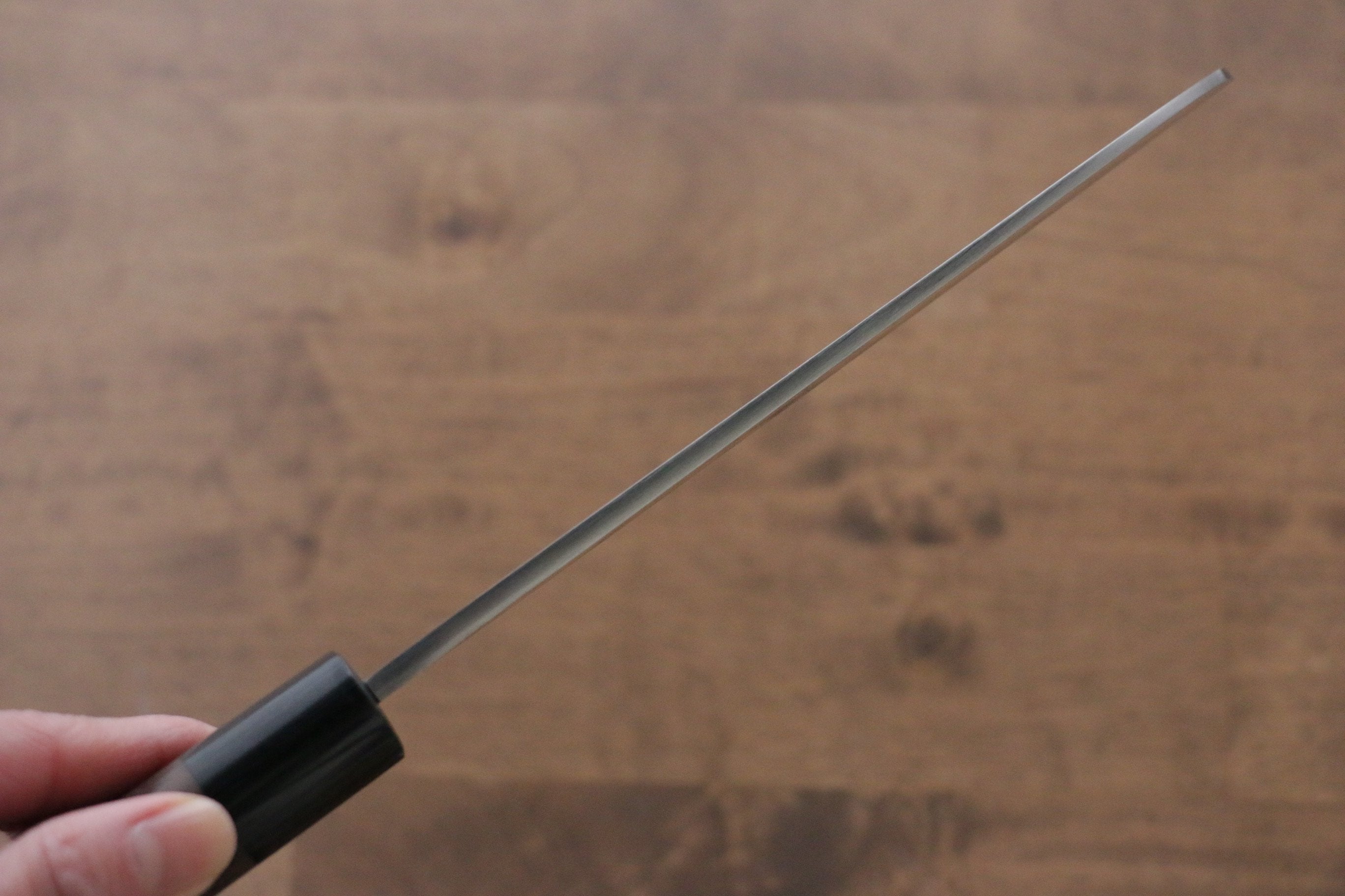 Jikko Silver Steel No.3 Kamagata Usuba  195mm Shitan Handle - Japanny - Best Japanese Knife