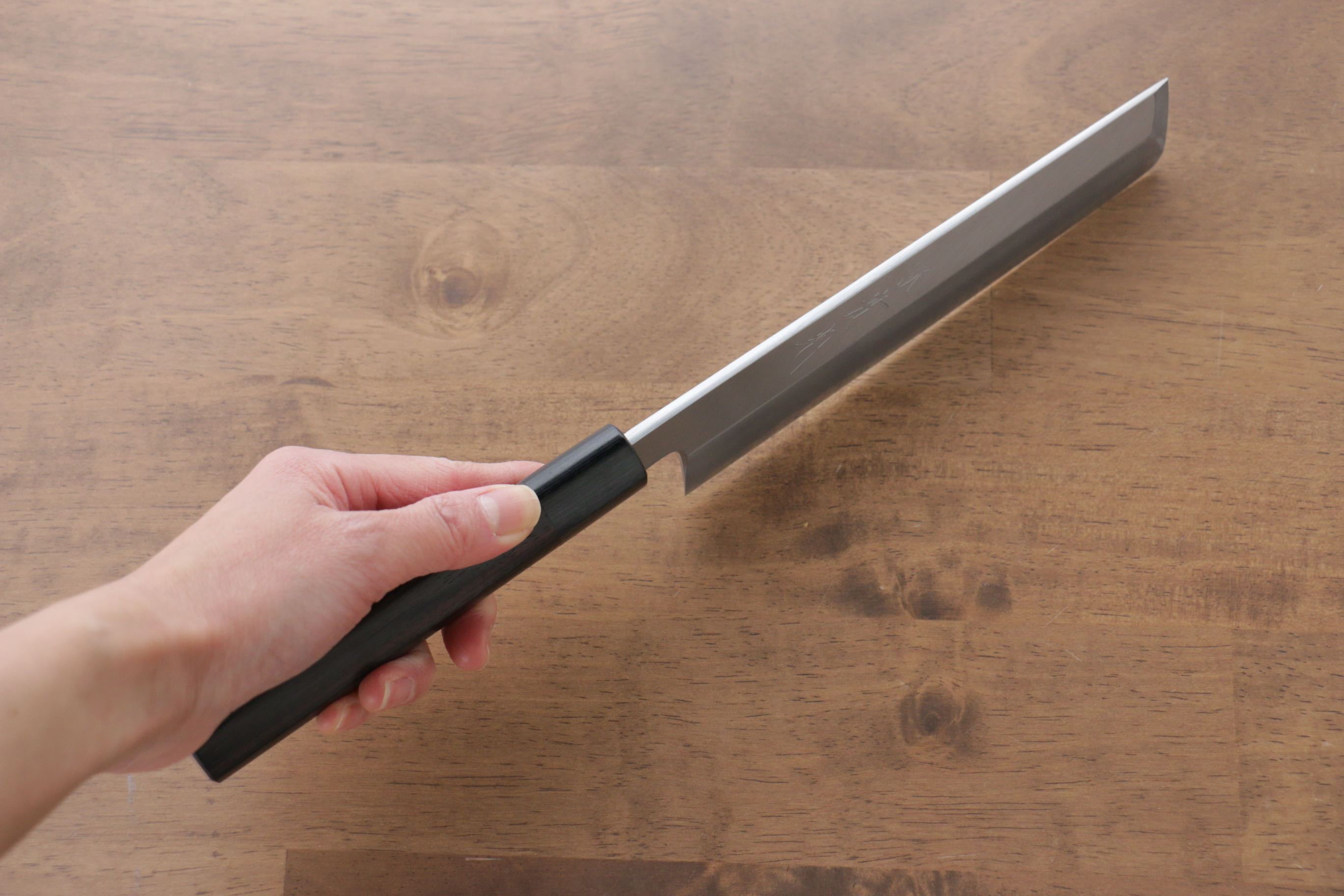 Jikko White Steel No.2 Usuba  180mm Shitan Handle - Japanny - Best Japanese Knife