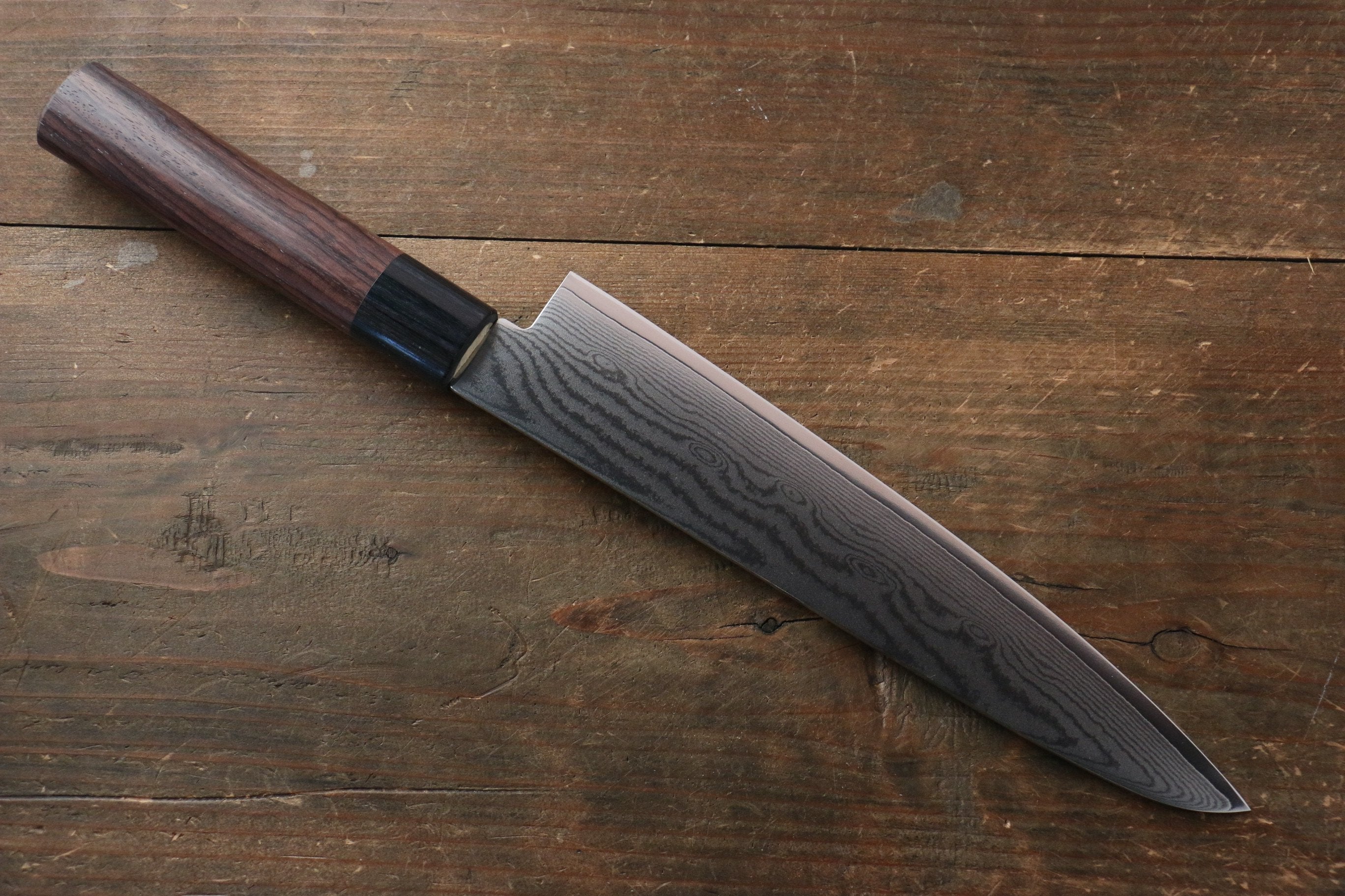 Seisuke VG10 63Layer Damascus Santoku 165mm & Gyuto 210mm Japanese Chef Knife Set - Japanny - Best Japanese Knife