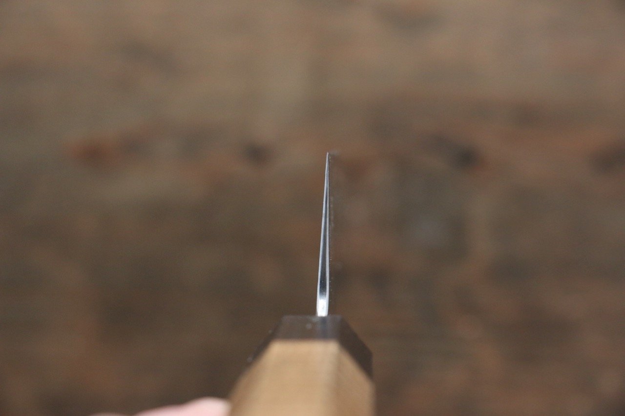 Sukenari ZDP189 Damascus Gyuto 210mm Marronnier Handle - Japanny - Best Japanese Knife