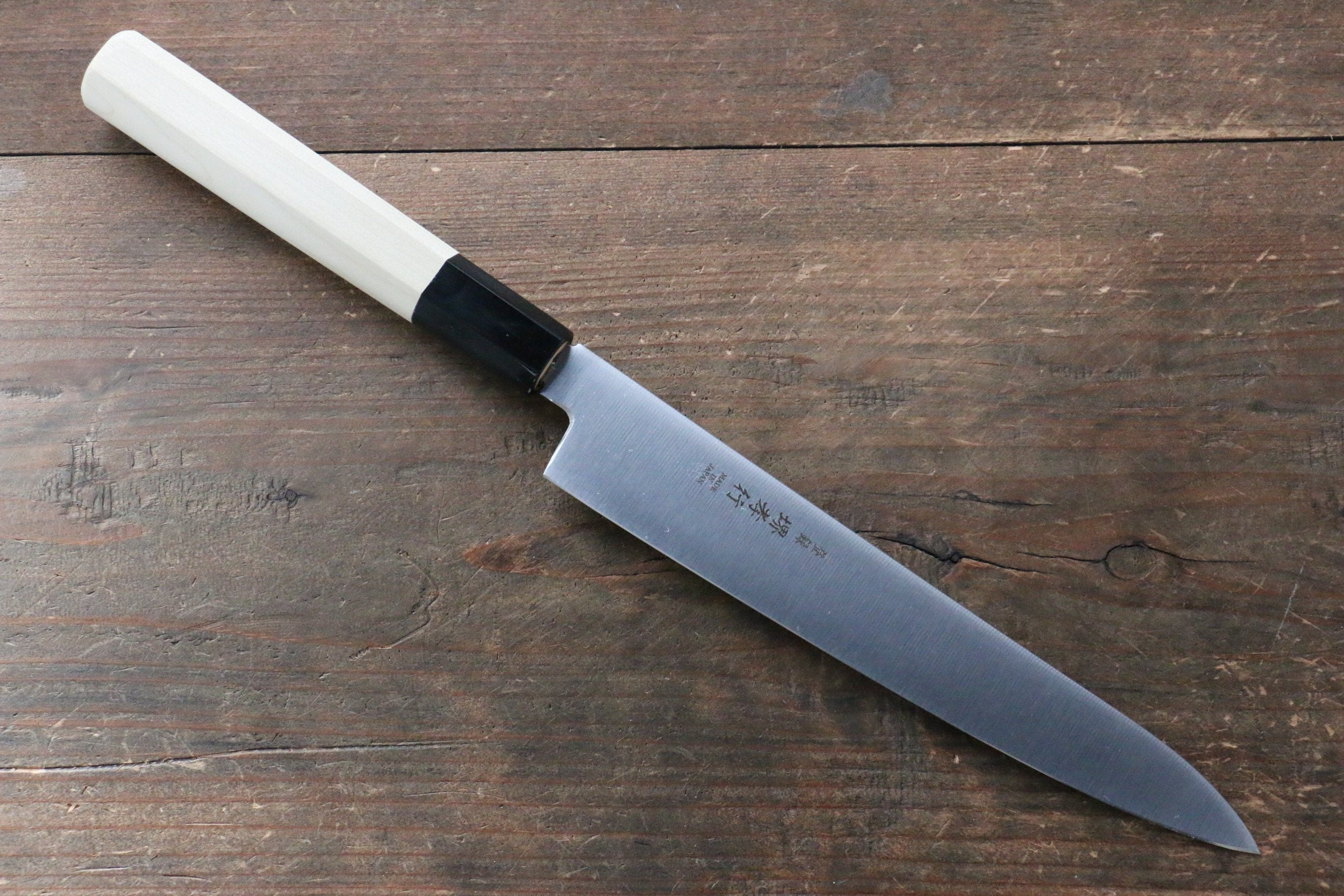 Sakai Takayuki Grand Chef Grand Chef Swedish Steel-stn Petty-Utility  180mm Magnolia Handle - Japanny - Best Japanese Knife