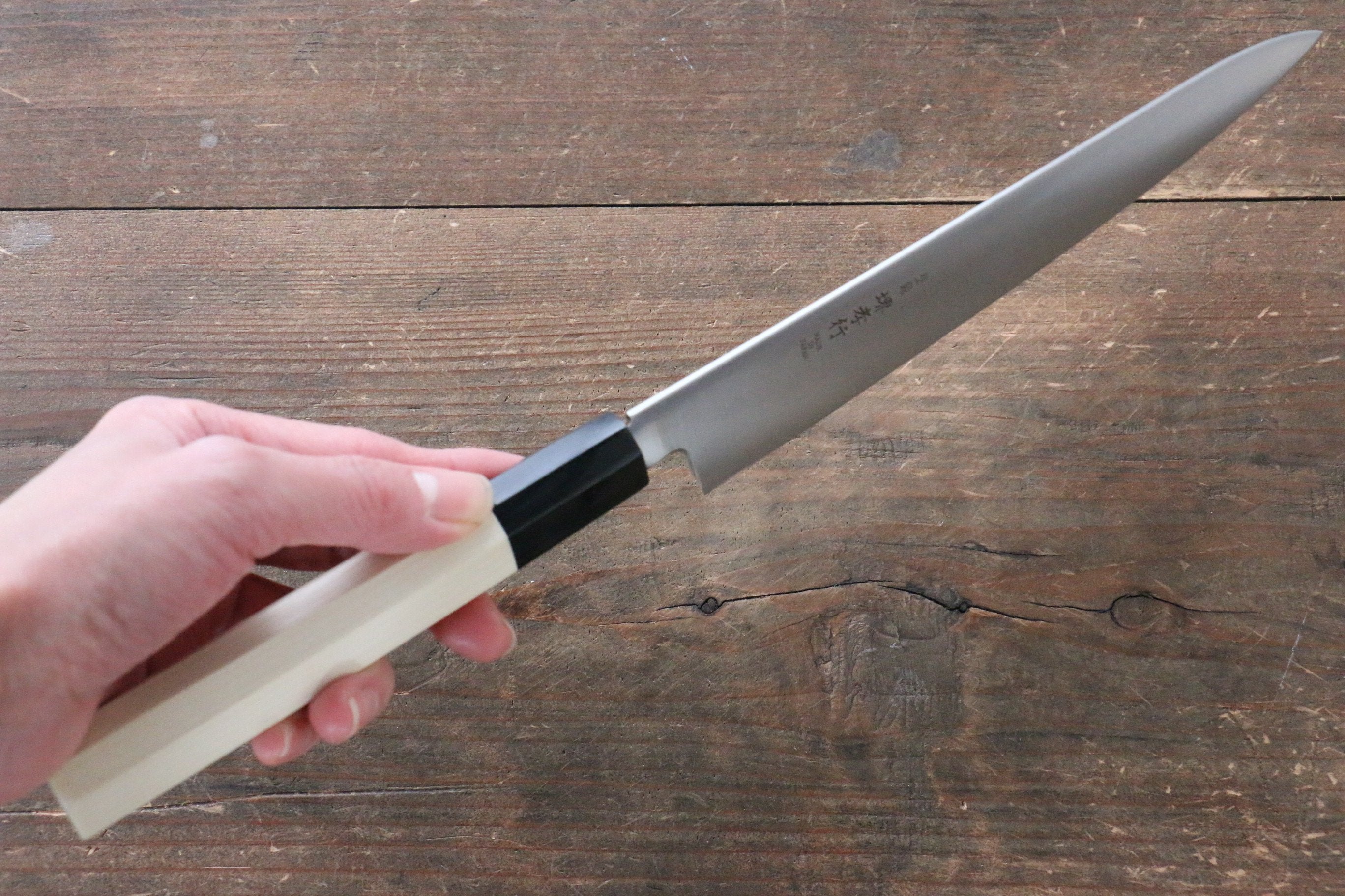 Sakai Takayuki Grand Chef Grand Chef Swedish Steel-stn Petty-Utility  180mm Magnolia Handle - Japanny - Best Japanese Knife