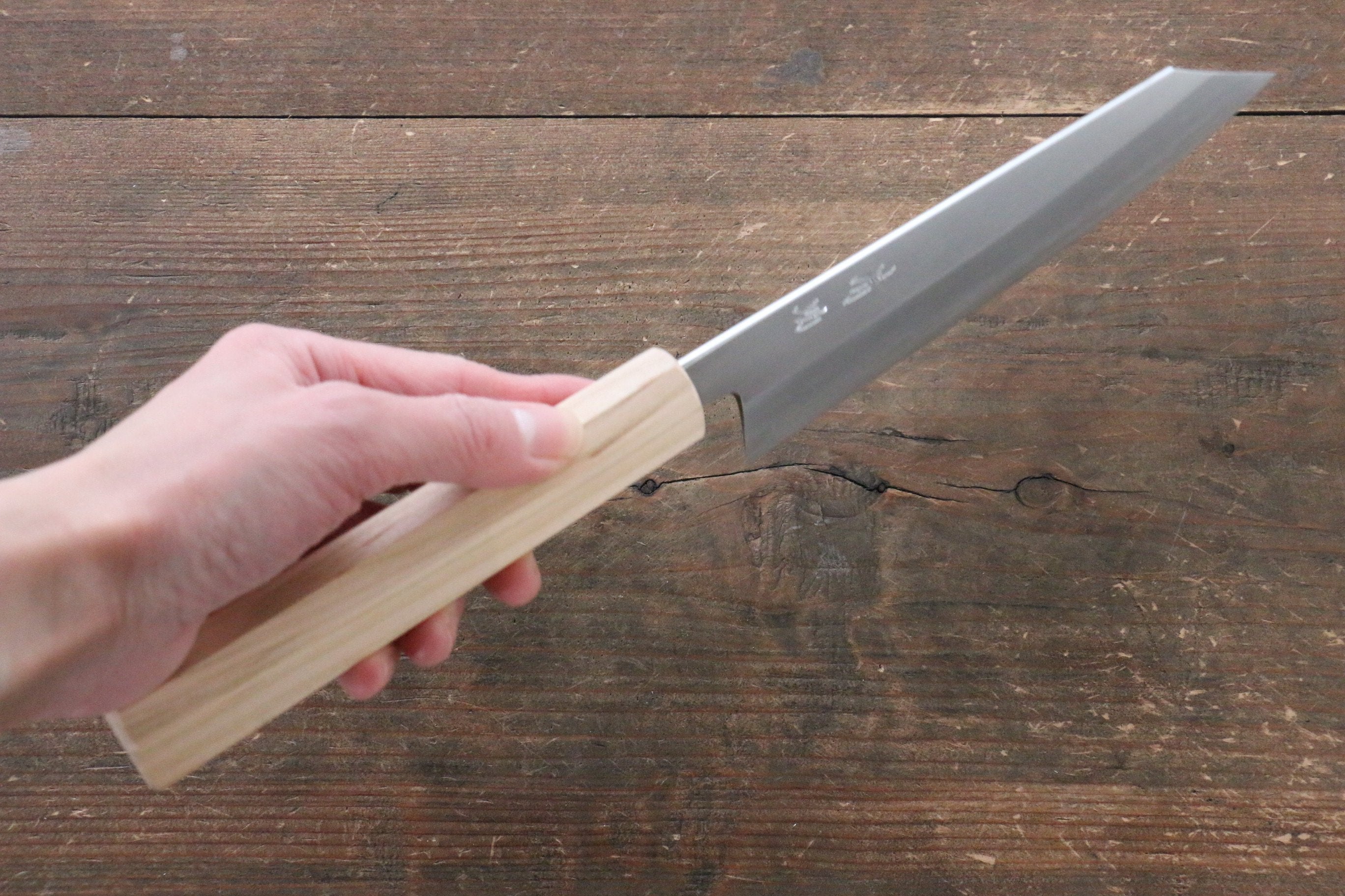 Seisuke Silver Steel No.3 Bunka 165mm Cherry Tree Handle - Japanny - Best Japanese Knife