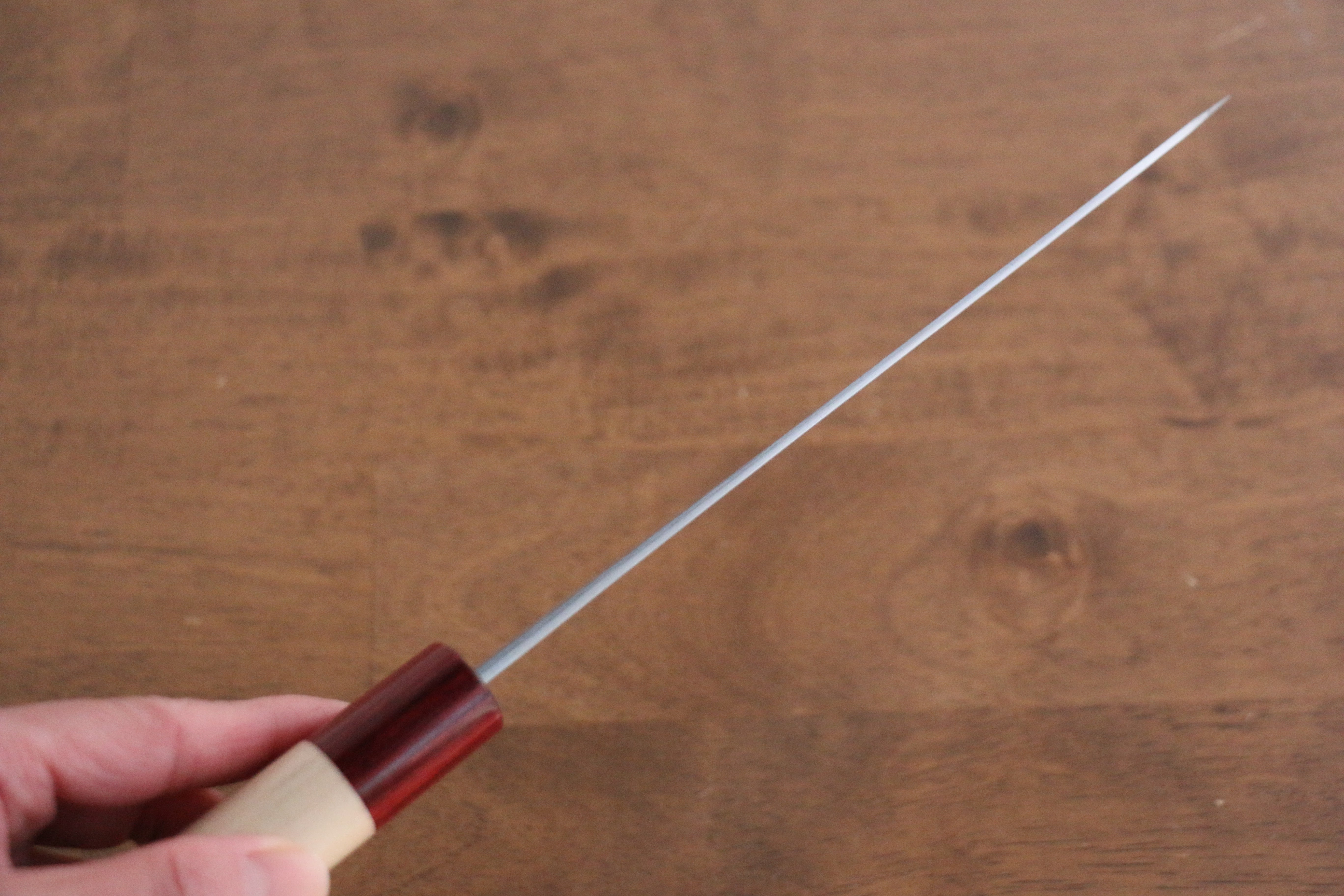 Masakage Yuki White Steel No.2 Nashiji Gyuto 180mm Magnolia Handle - Japanny - Best Japanese Knife