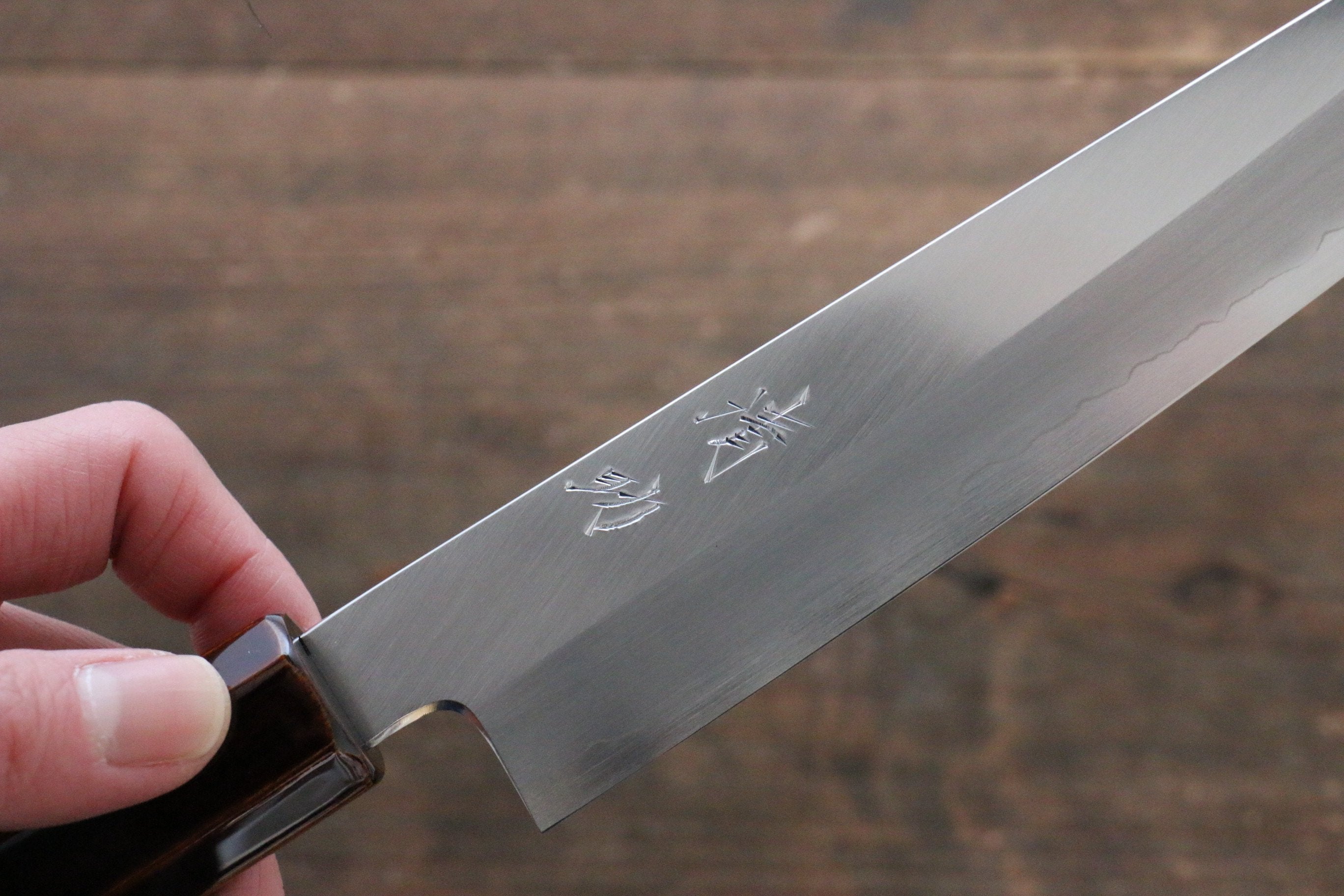 Seisuke Silver Steel No.3 Kiritsuke Petty-Utility 150mm Wood(Lacquered) Handle - Japanny - Best Japanese Knife