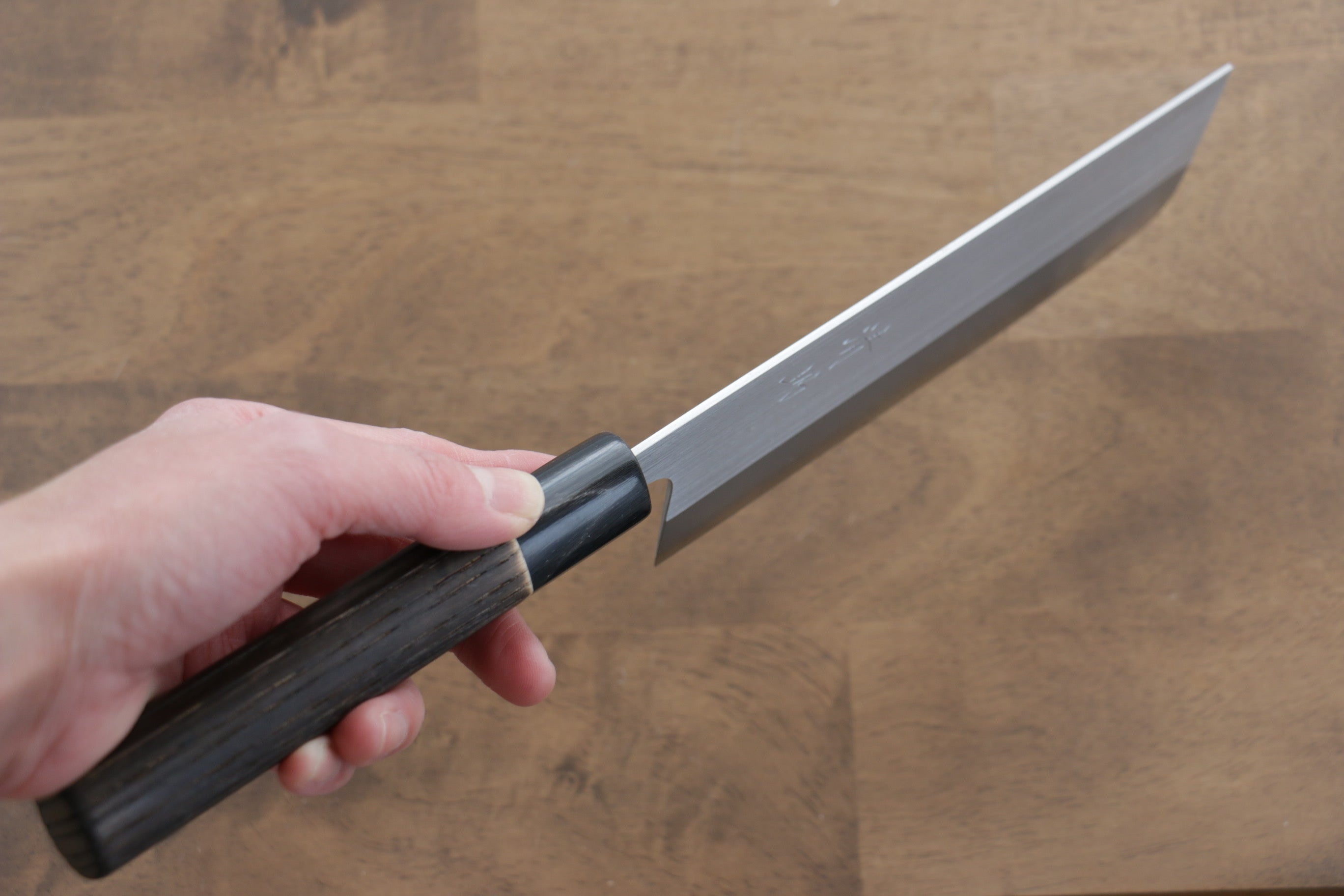 Seisuke SRS13 Nakiri 165mm Burnt Chestnut Handle - Japanny - Best Japanese Knife