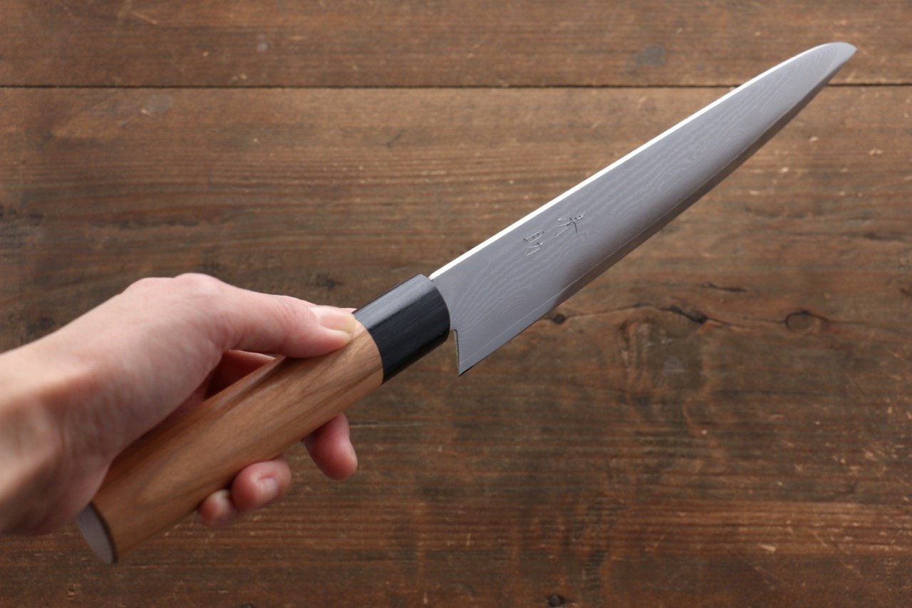 Seisuke VG10 63 Layer Damascus Gyuto 210mm Cherry Tree Handle - Japanny - Best Japanese Knife