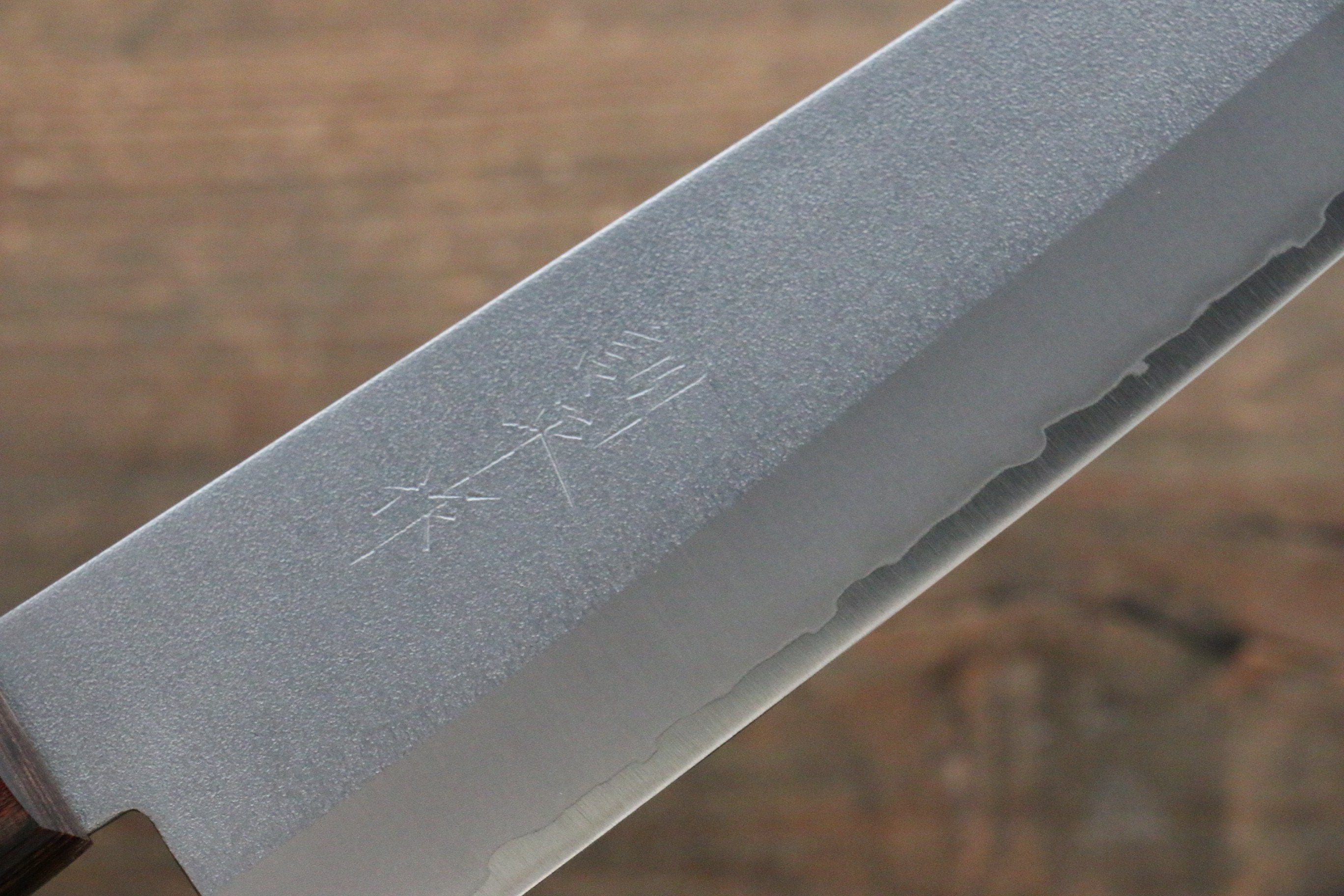 Kunihira VG1 Nashiji Santoku 170mm Mahogany Handle - Japanny - Best Japanese Knife