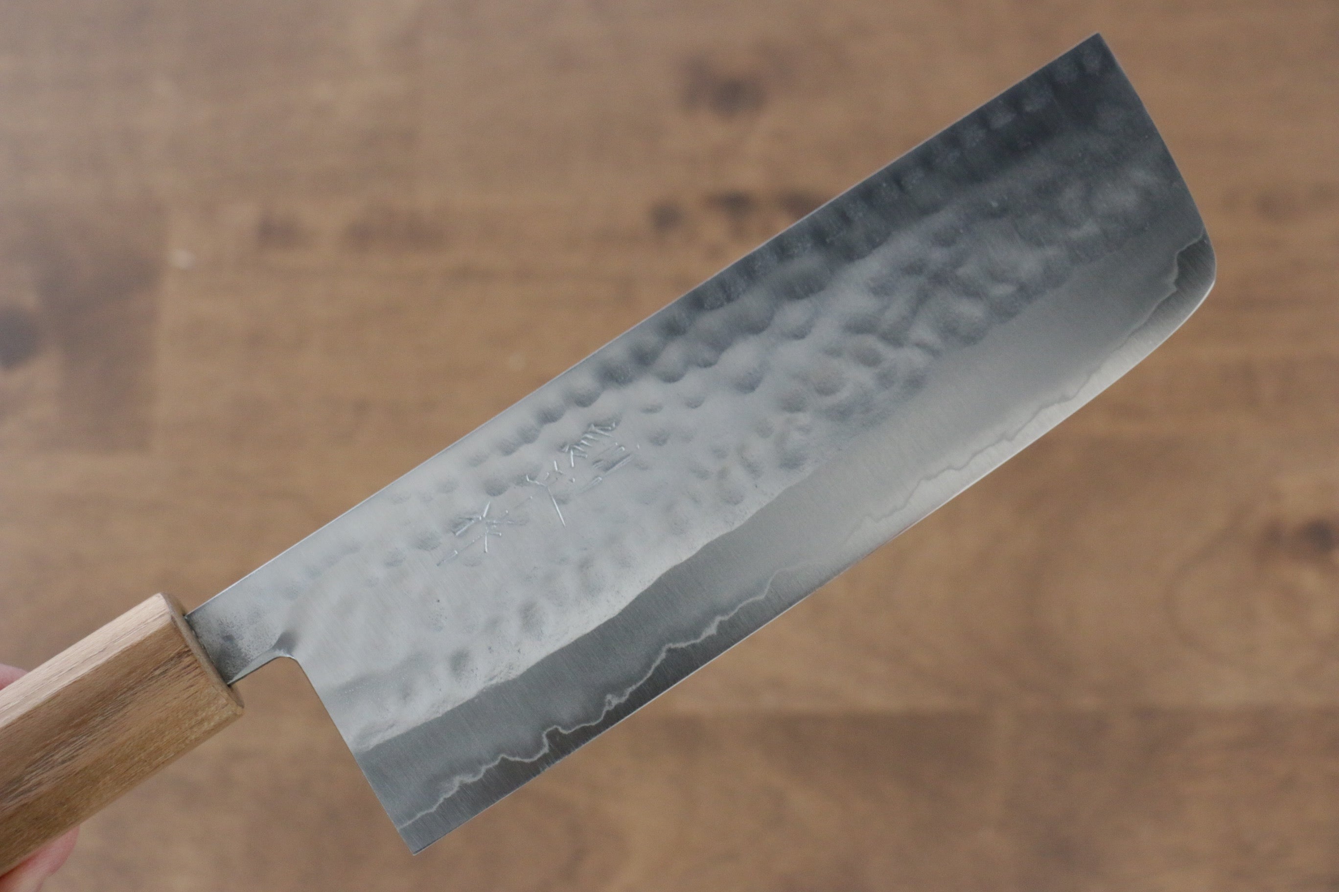 Kunihira VG1 Hammered Nakiri 165mm Enju Handle - Japanny - Best Japanese Knife