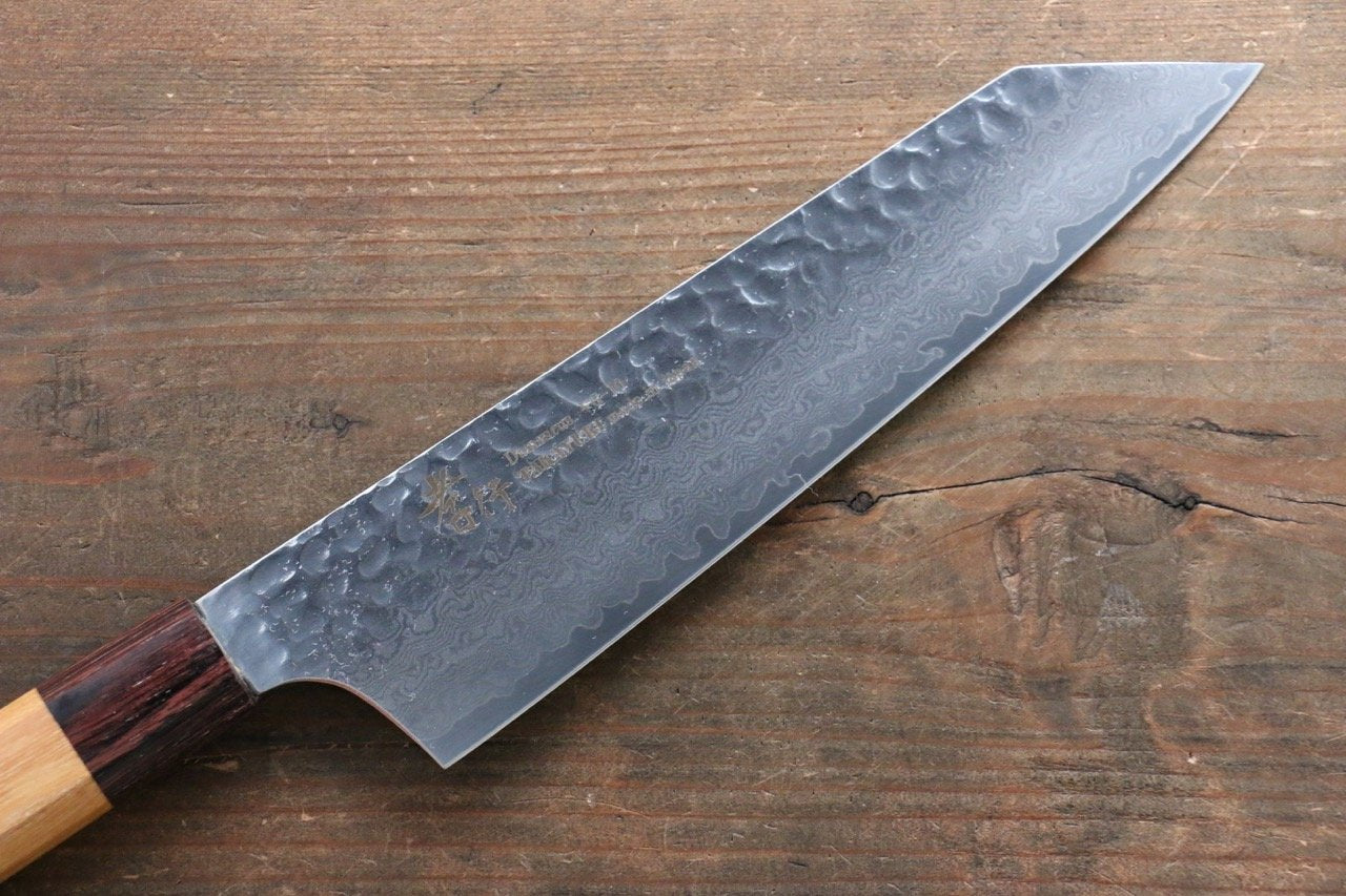 Sakai Takayuki VG10 33 Layer Damascus Kengata Gyuto 190mm Keyaki (Japanese Elm) Handle - Japanny - Best Japanese Knife