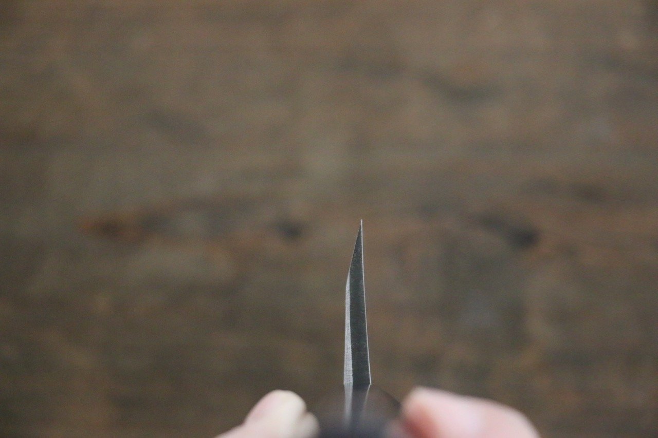 Hideo Kitaoka White Steel No.2 Damascus Deba 150mm Shitan Handle - Japanny - Best Japanese Knife