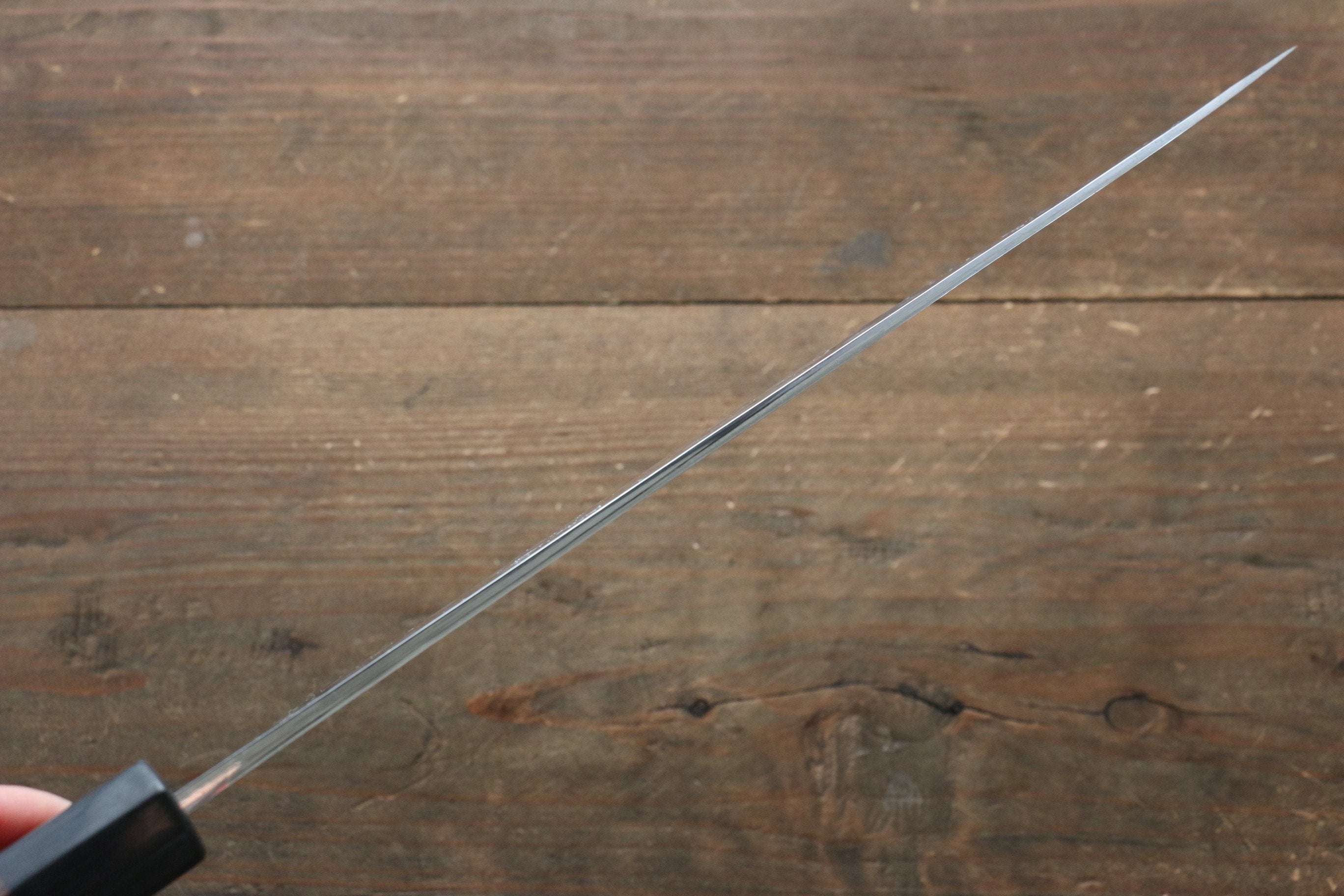 Seisuke [Left Handed] Blue Steel No.2 Hammered Damascus Gyuto 240mm Shitan Handle - Japanny - Best Japanese Knife