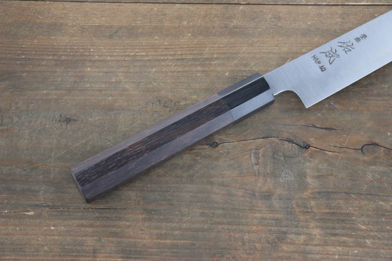 Sukenari HAP40 3 Layer Sujihiki 240mm Shitan Handle - Japanny - Best Japanese Knife