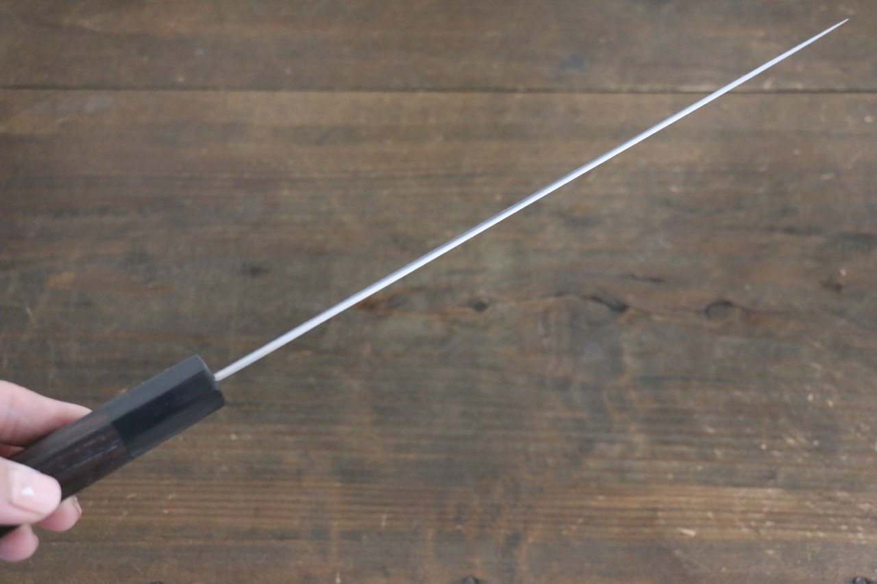 Sukenari HAP40 3 Layer Sujihiki 240mm Shitan Handle - Japanny - Best Japanese Knife