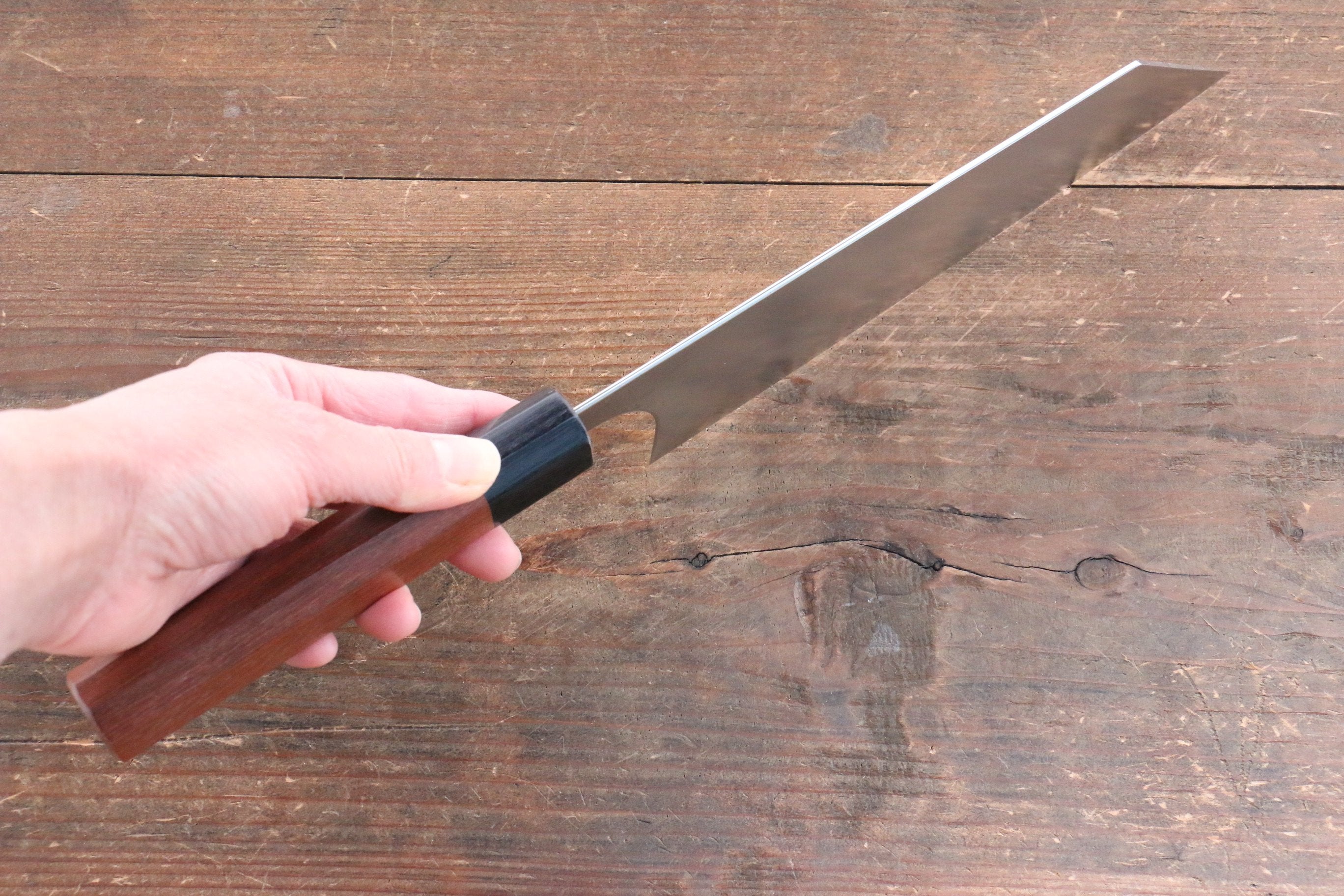 Shibata Takayuki Koutetsu SG2 Bunka  180mm Jarrah Handle - Japanny - Best Japanese Knife