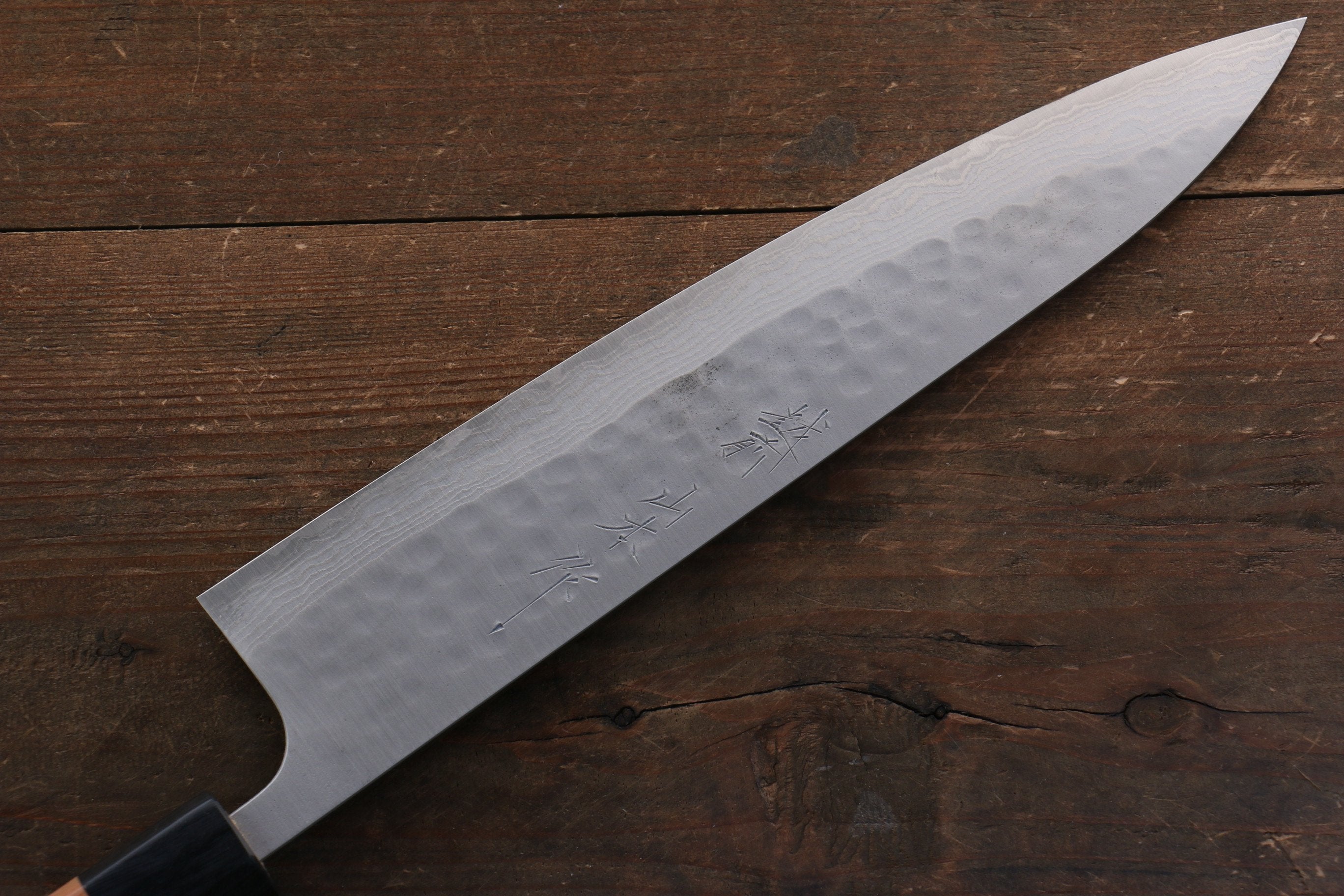 Nao Yamamoto SRS13 Black Damascus Gyuto 240mm Cherry Blossoms Handle - Japanny - Best Japanese Knife