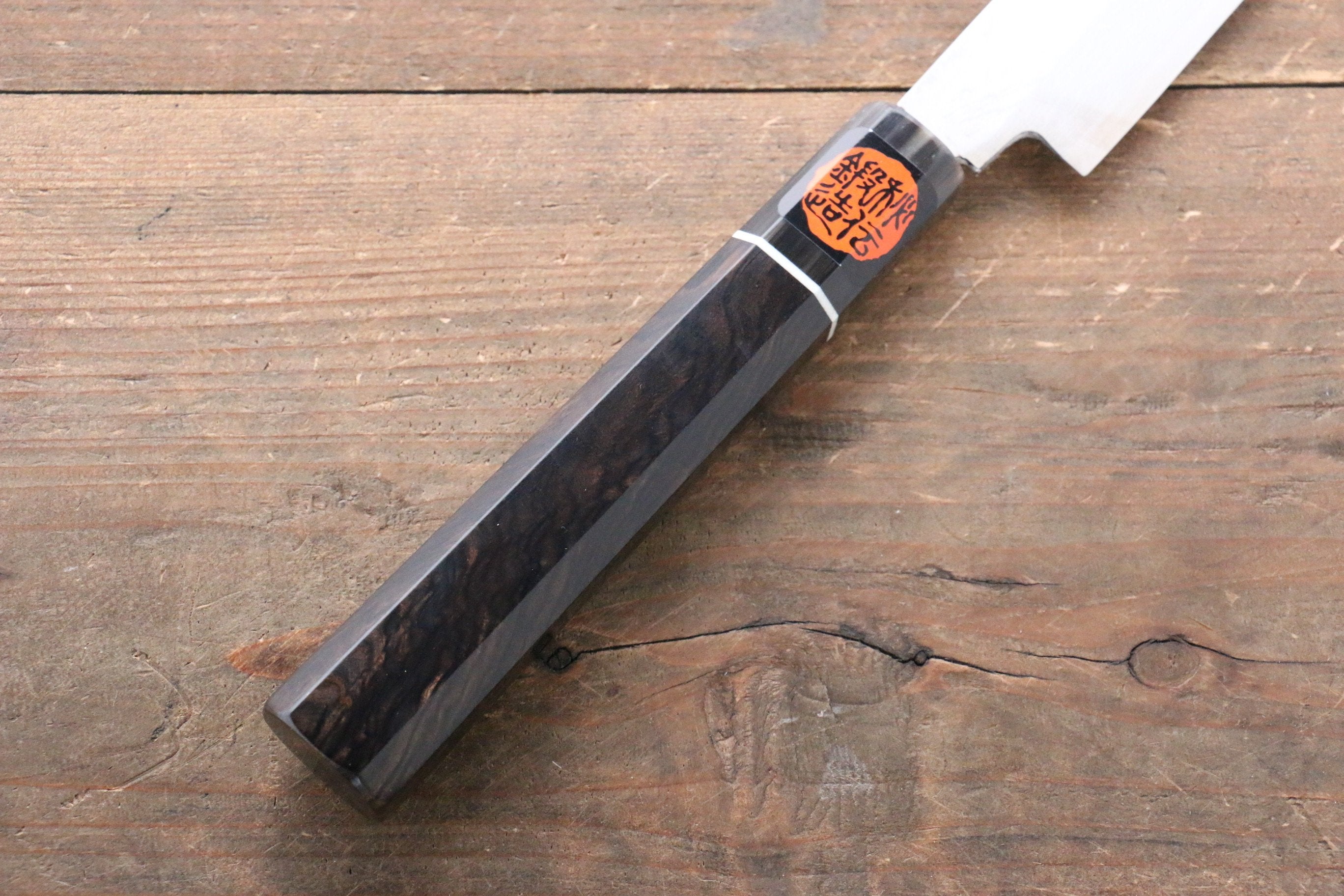 Shigeki Tanaka VG10 Damascus Yanagiba 270mm Ebony Wood Handle - Japanny - Best Japanese Knife