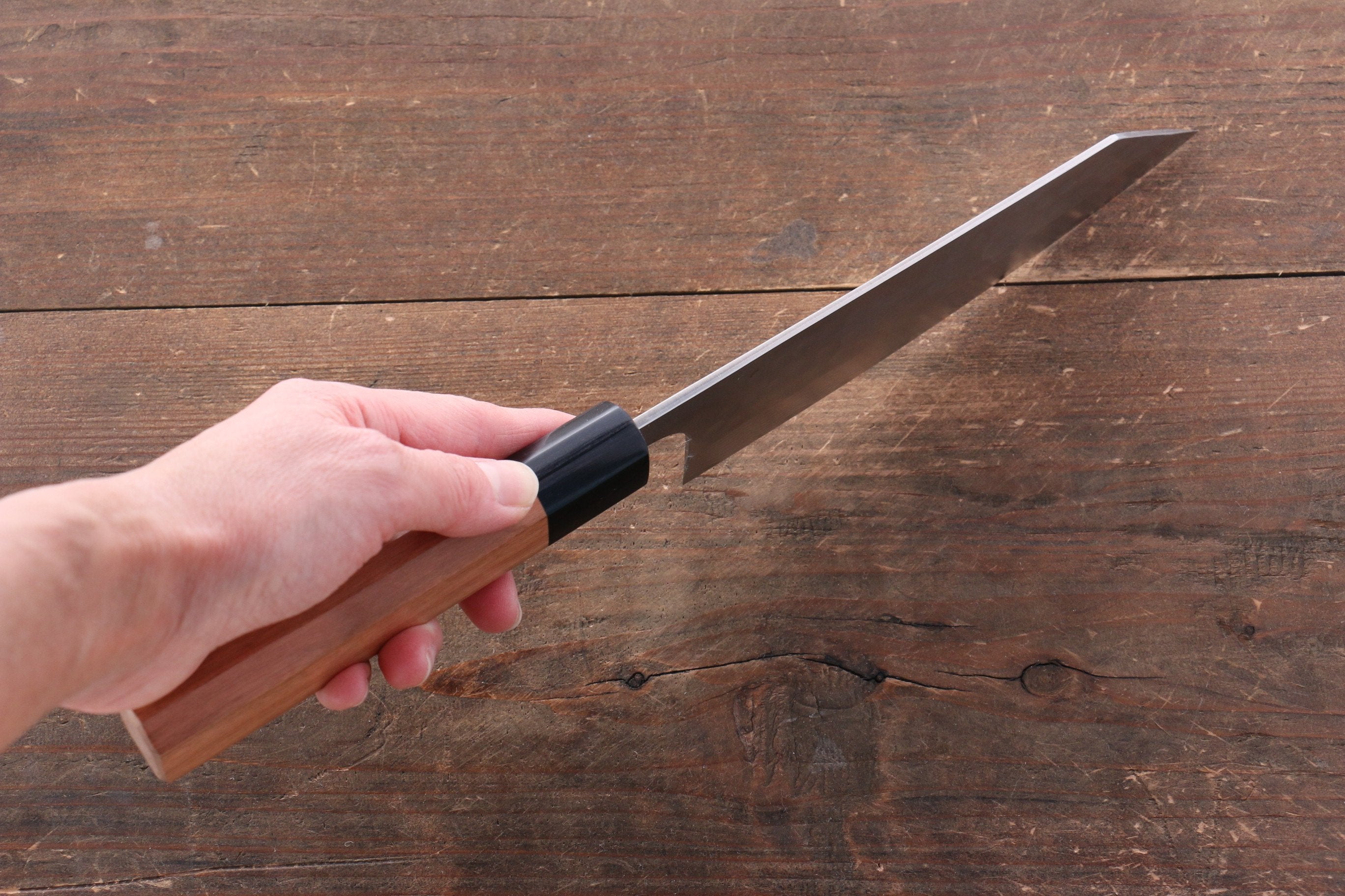 Nao Yamamoto SRS13 Black Damascus Bunka 165mm Cherry Blossoms - Japanny - Best Japanese Knife