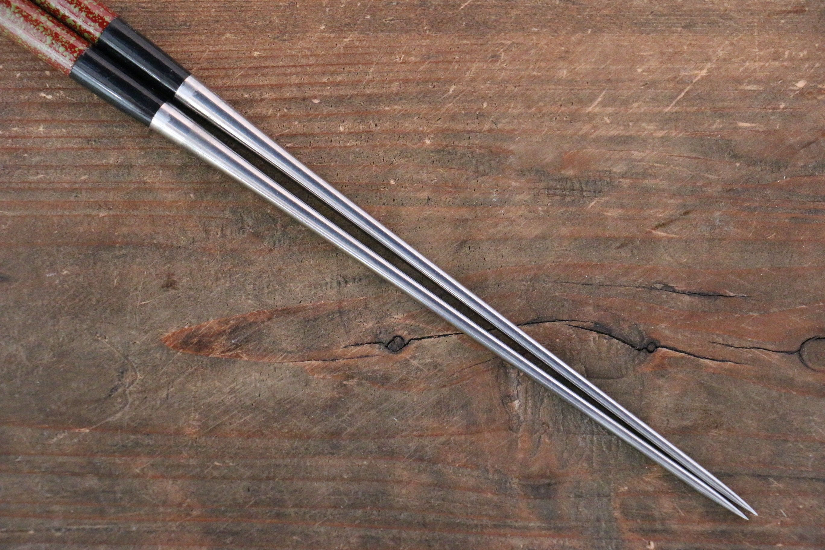 Moribashi Cooking Chopstick RedGreendots 165mm - Japanny - Best Japanese Knife