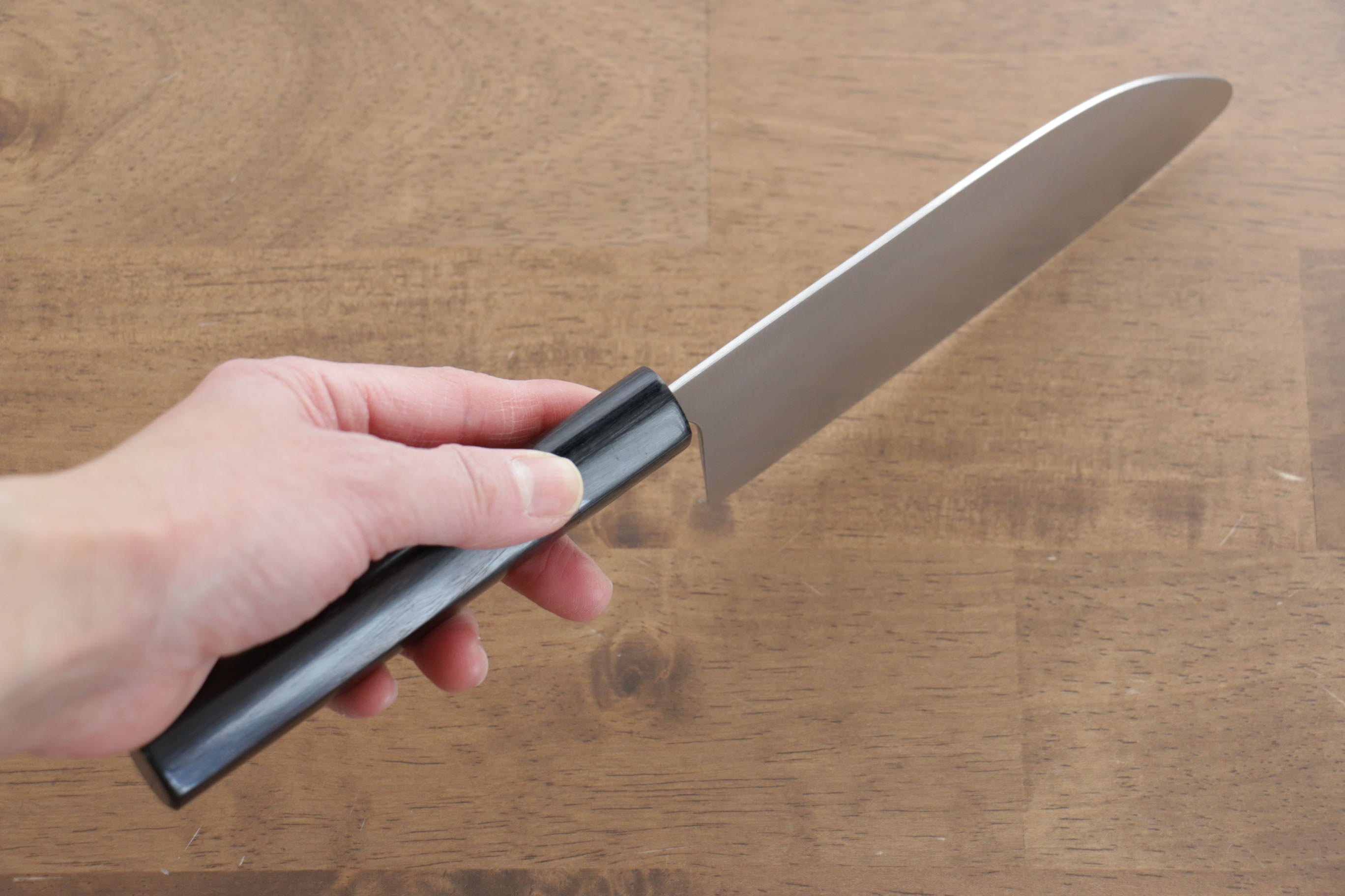 Seisuke SG2 Santoku(Maru) 150mm Shitan Handle - Japanny - Best Japanese Knife