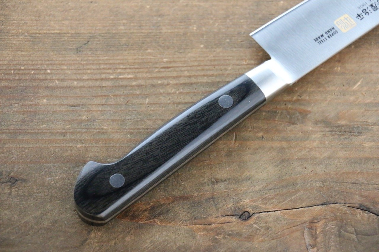 Iseya Molybdenum Petty-Utility 150mm Black Pakka wood Handle - Japanny - Best Japanese Knife