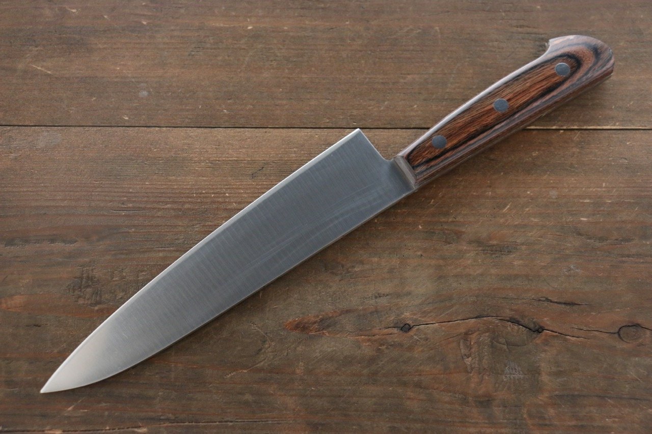 Iseya Molybdenum Gyuto 180mm Mahogany Handle - Japanny - Best Japanese Knife