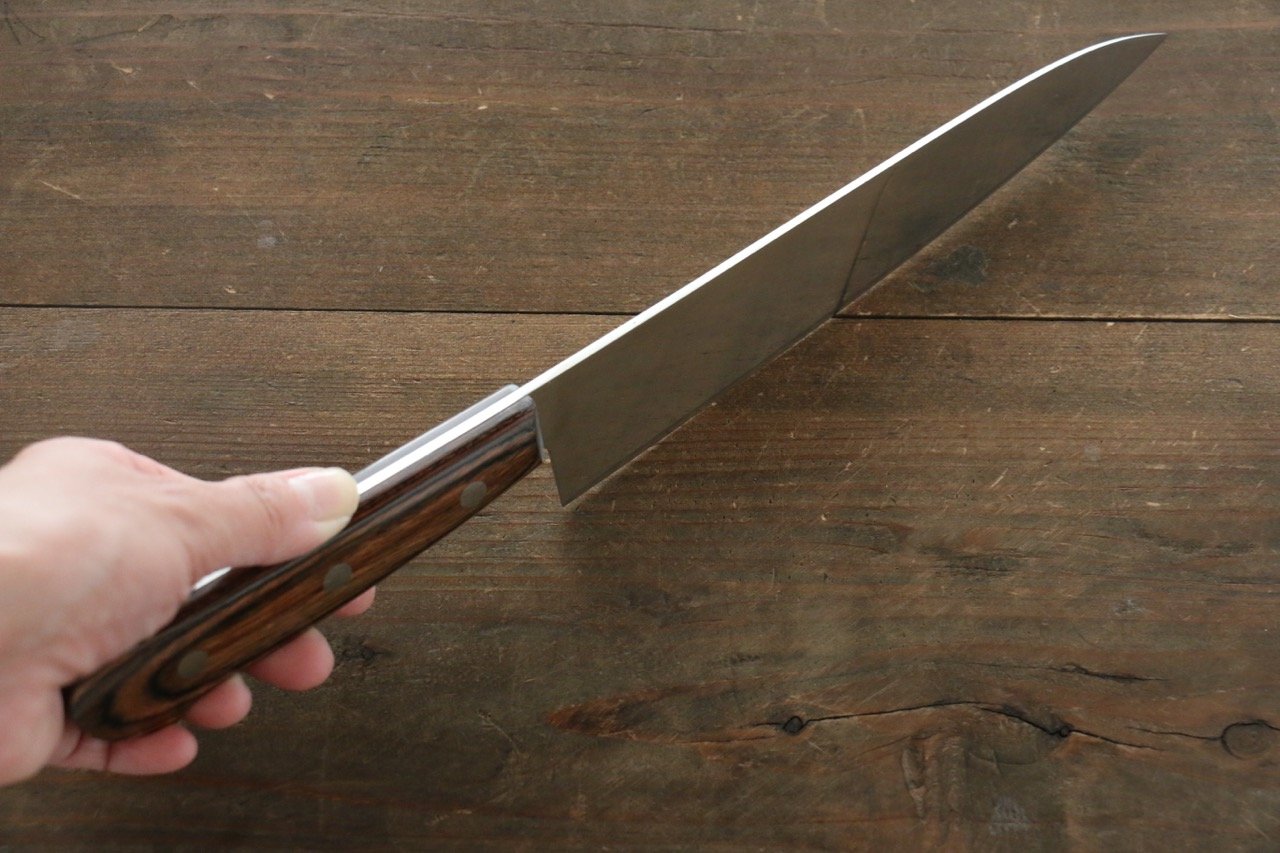 Iseya Molybdenum Gyuto 180mm Mahogany Handle - Japanny - Best Japanese Knife