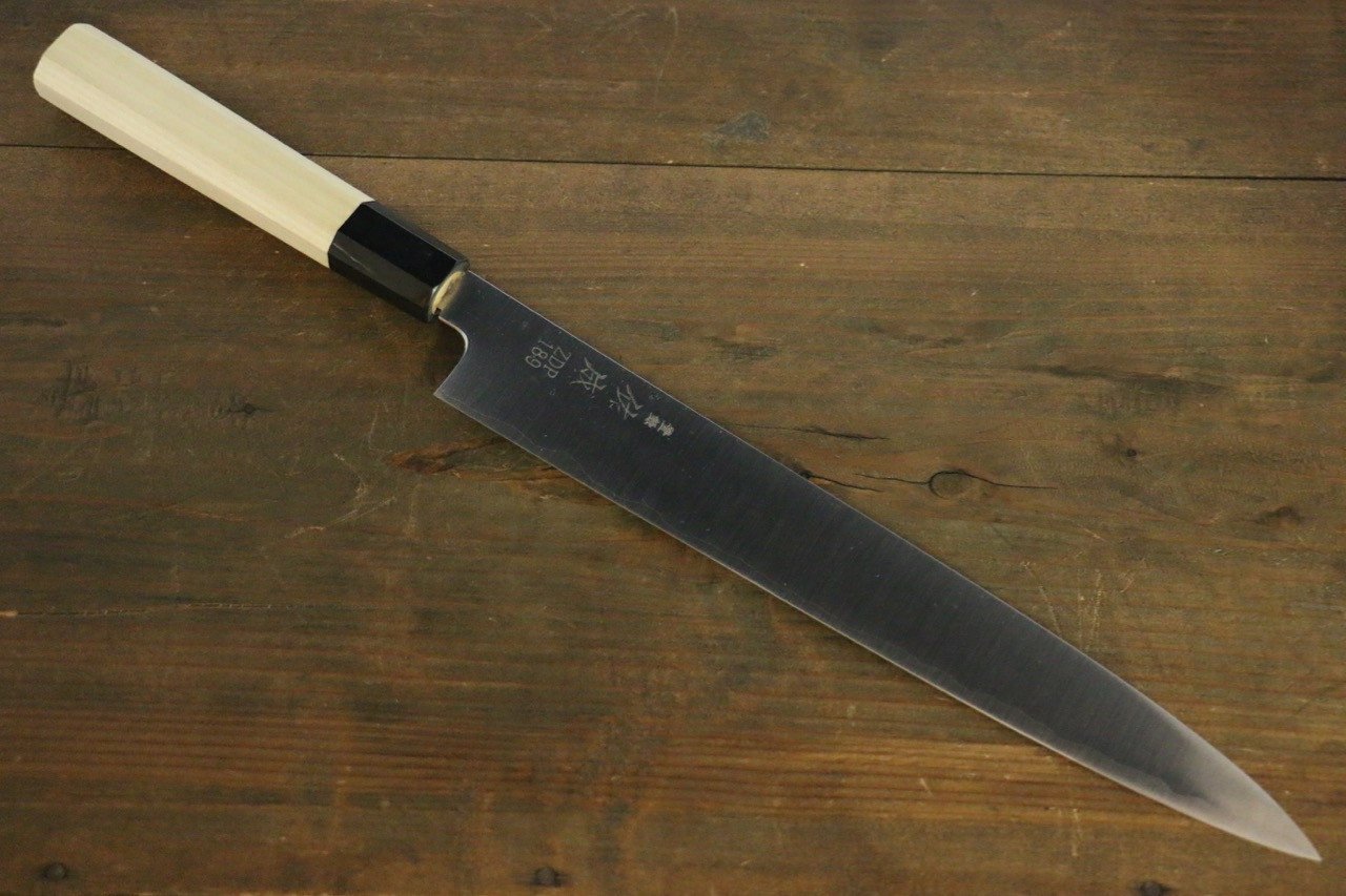Sukenari ZDP189 3 Layer Sujihiki 240mm Magnolia Handle - Japanny - Best Japanese Knife