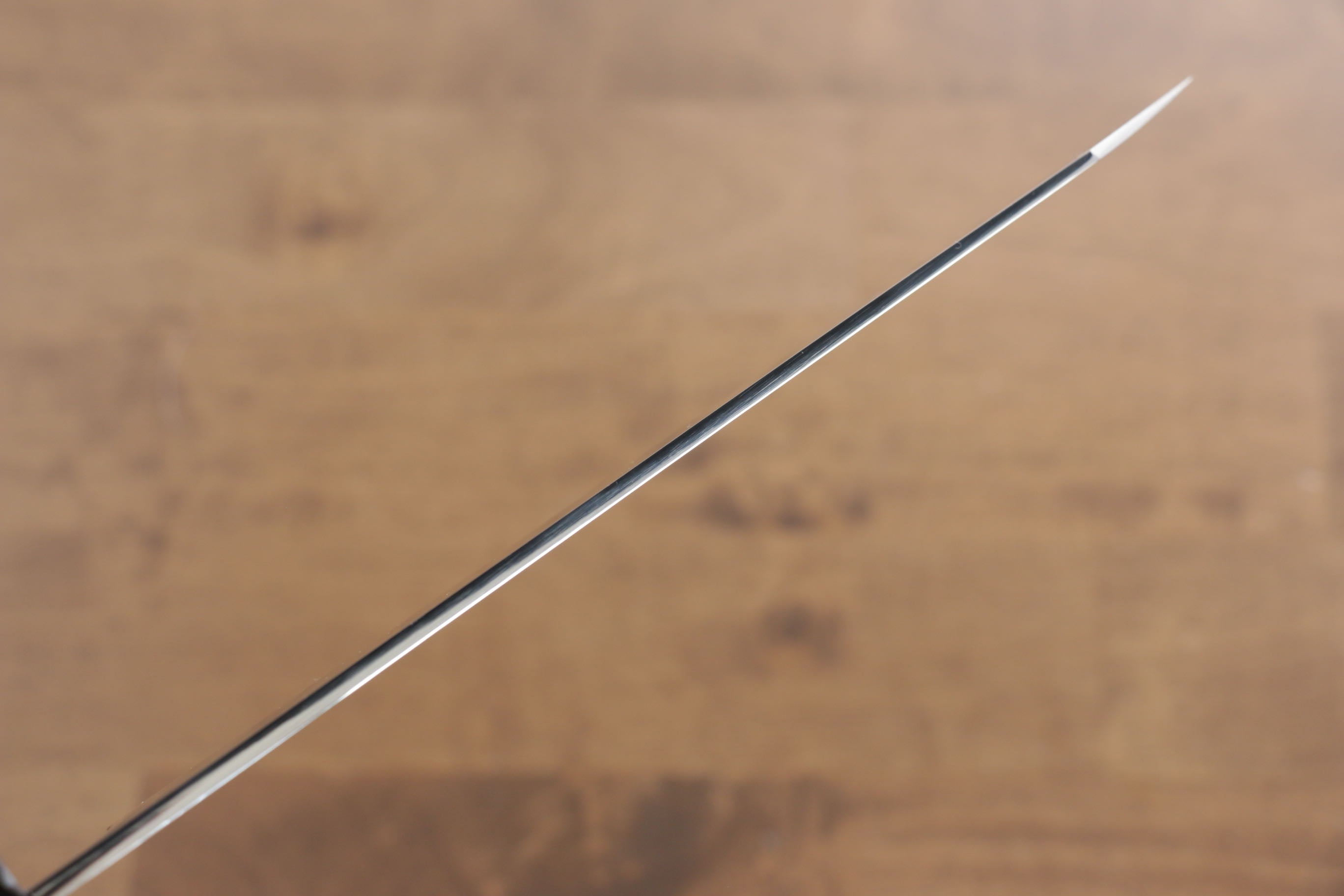 Jikko Honyaki White Steel No.3 Mirrored Finish Kiritsuke Gyuto  210mm Ebony Wood Handle - Japanny - Best Japanese Knife